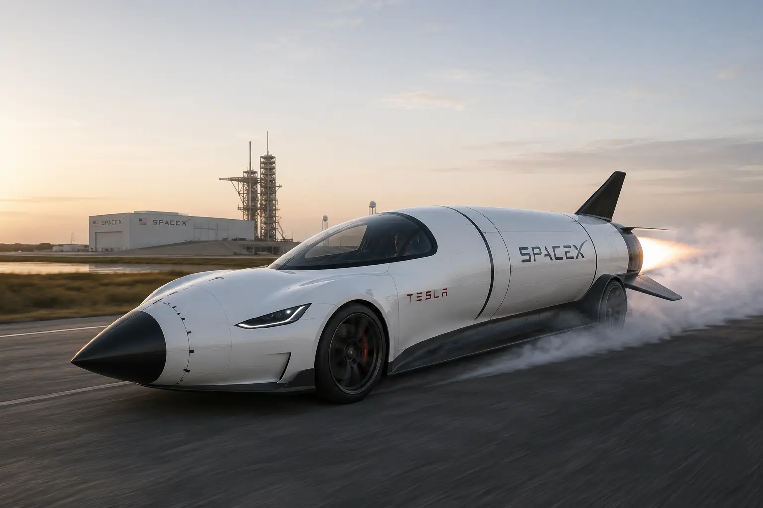 Tesla spacex raket