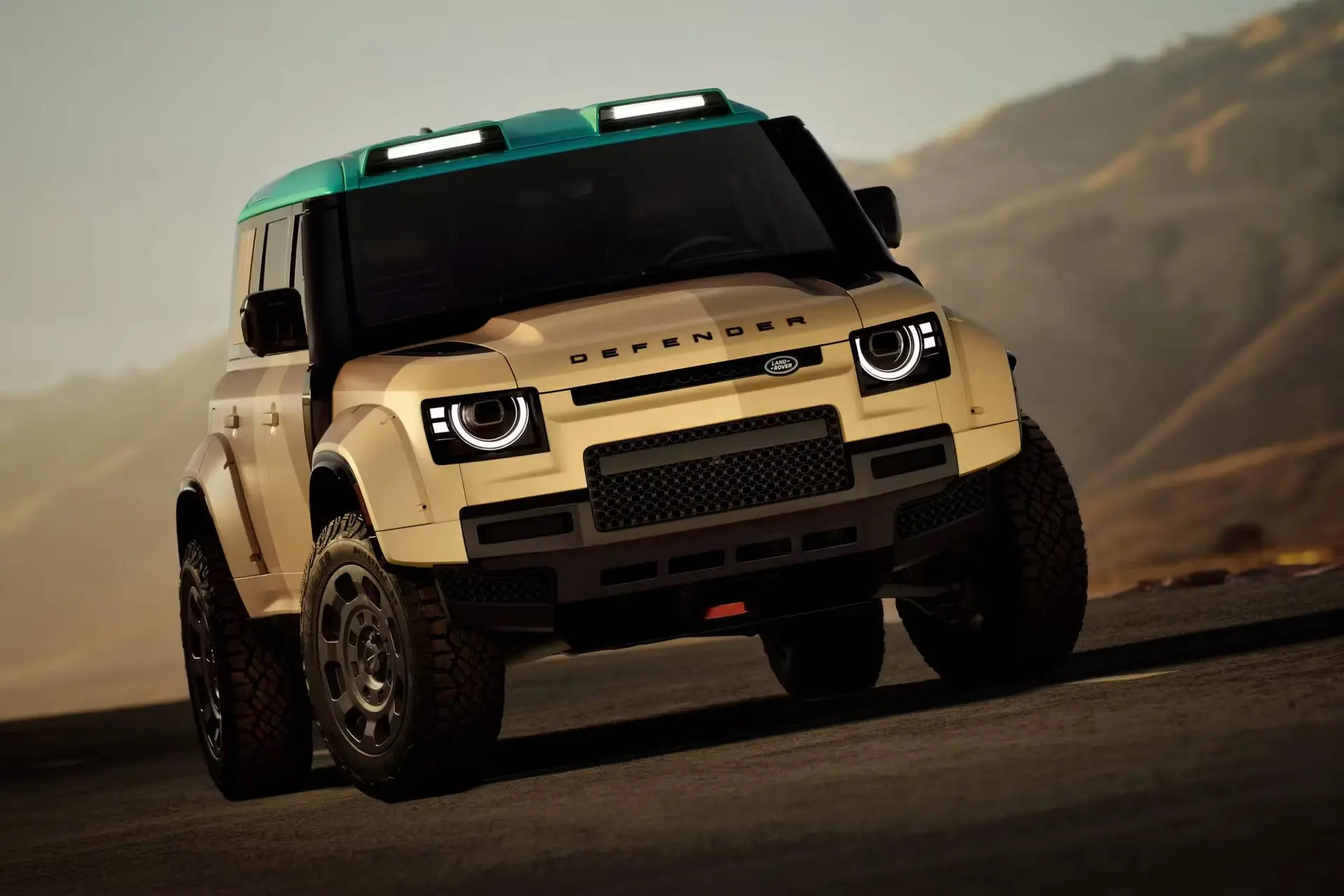 Gruwelijke nieuwe Land Rover Defender Dakar krijgt V8 met 626 pk en woestijn-vibes