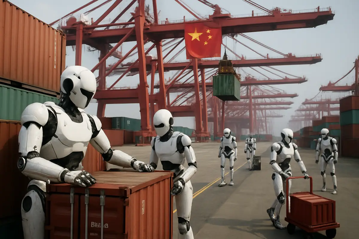 Autonome auto's en robots hebben werkers al vervangen in Chinese havens