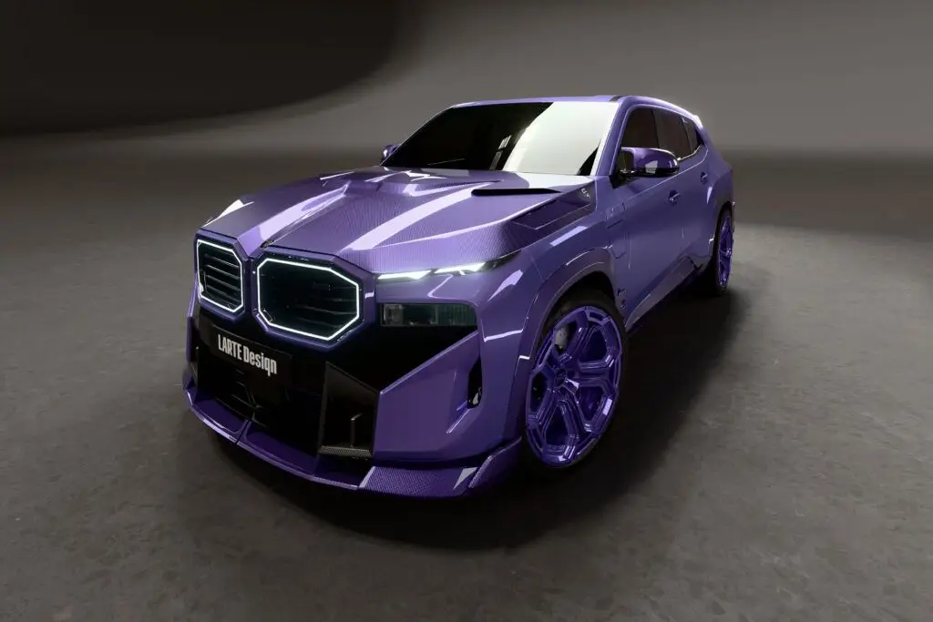 lilac purple bmw xm larte design carbon body kit 4 1024x683 1024x683