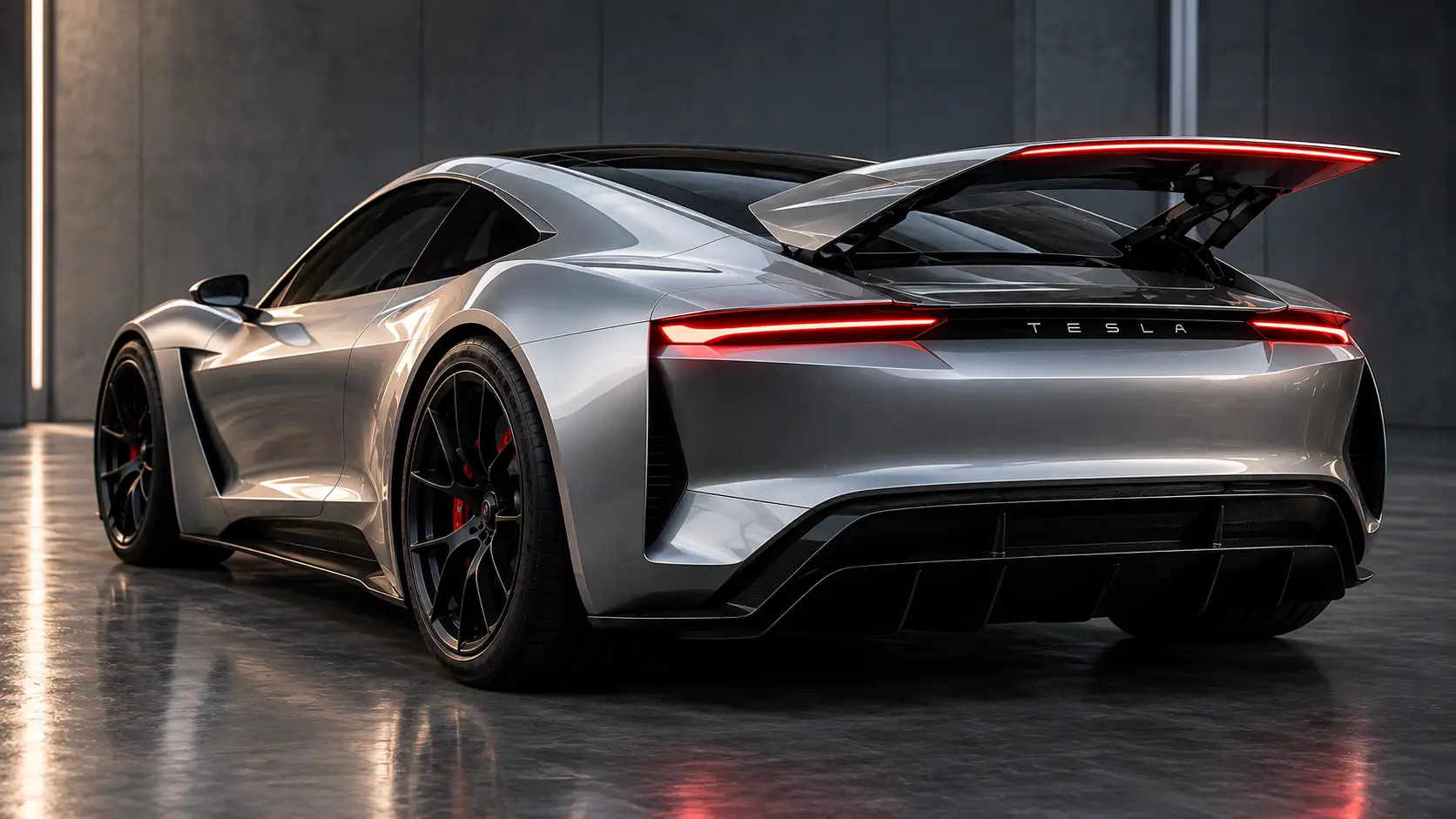 Tesla patenteert inklapbare achtervleugel voor Roadster