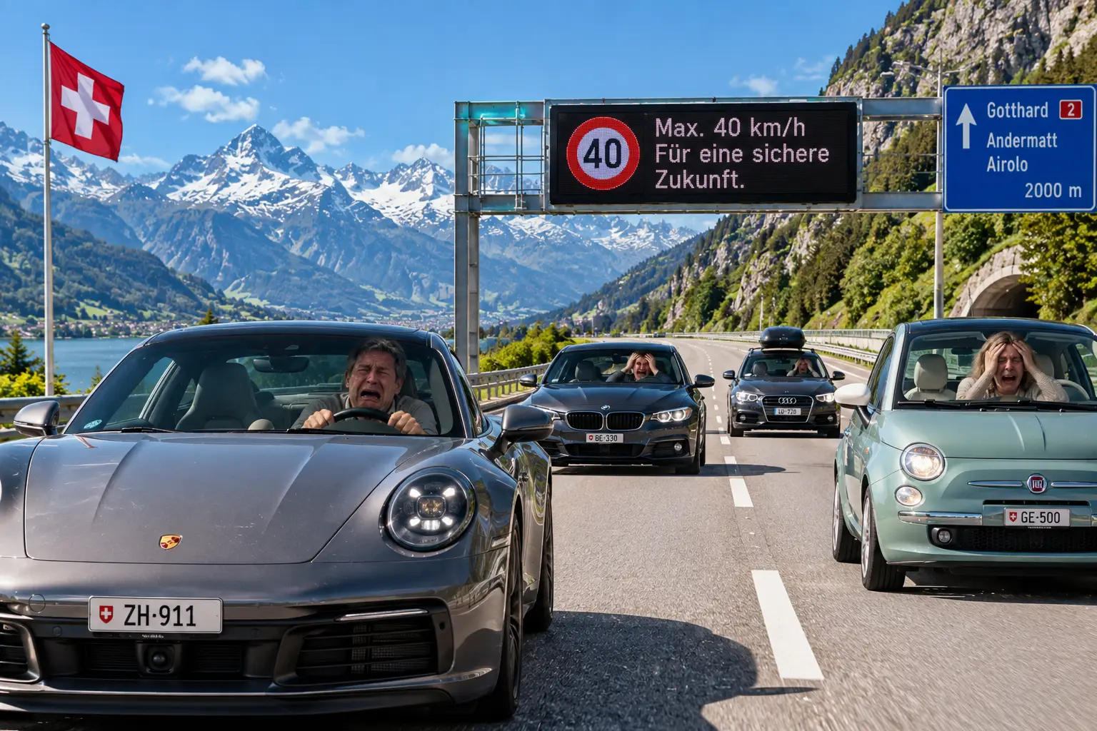 Zwitserse Alpen in Kruiptempo