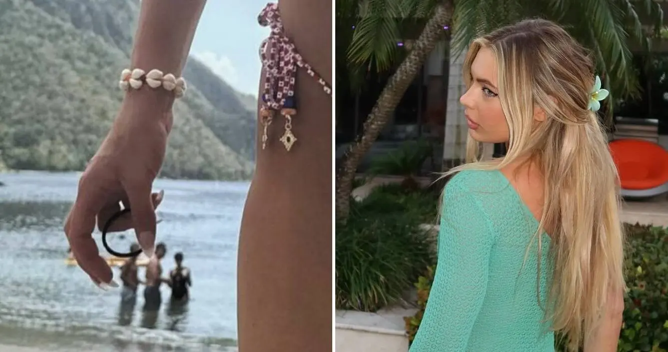 Pikante strandfoto Jutta Leerdam gaat viraal nadat fans zien wat er achter haar gebeurd