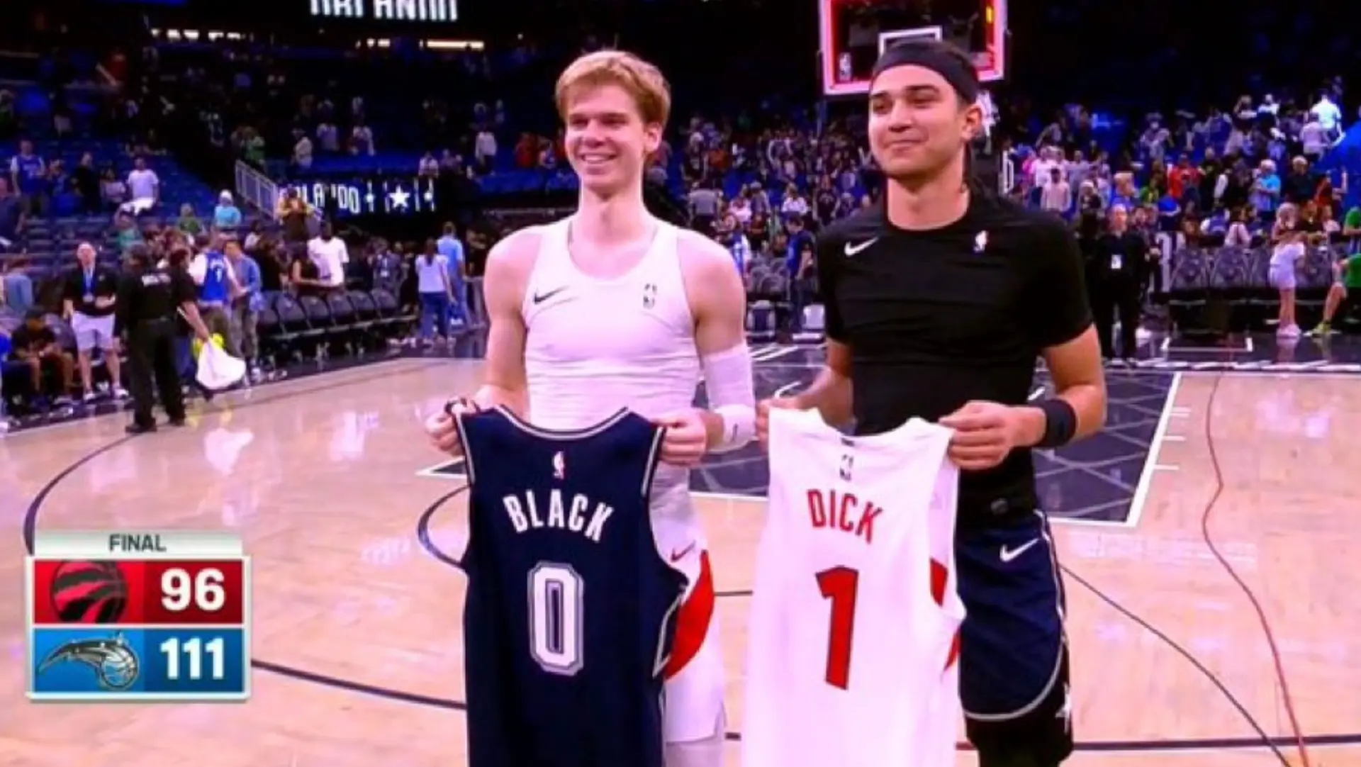 Black and Dick: The unforgettable NBA jersey swap photo