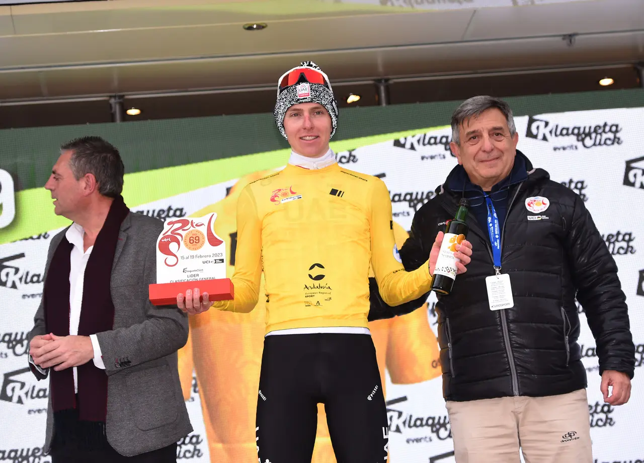 Tadej Pogacar, tras aplastar a sus rivales en la Vuelta a Andalucía: "Estoy un poco sorprendido con el resultado"