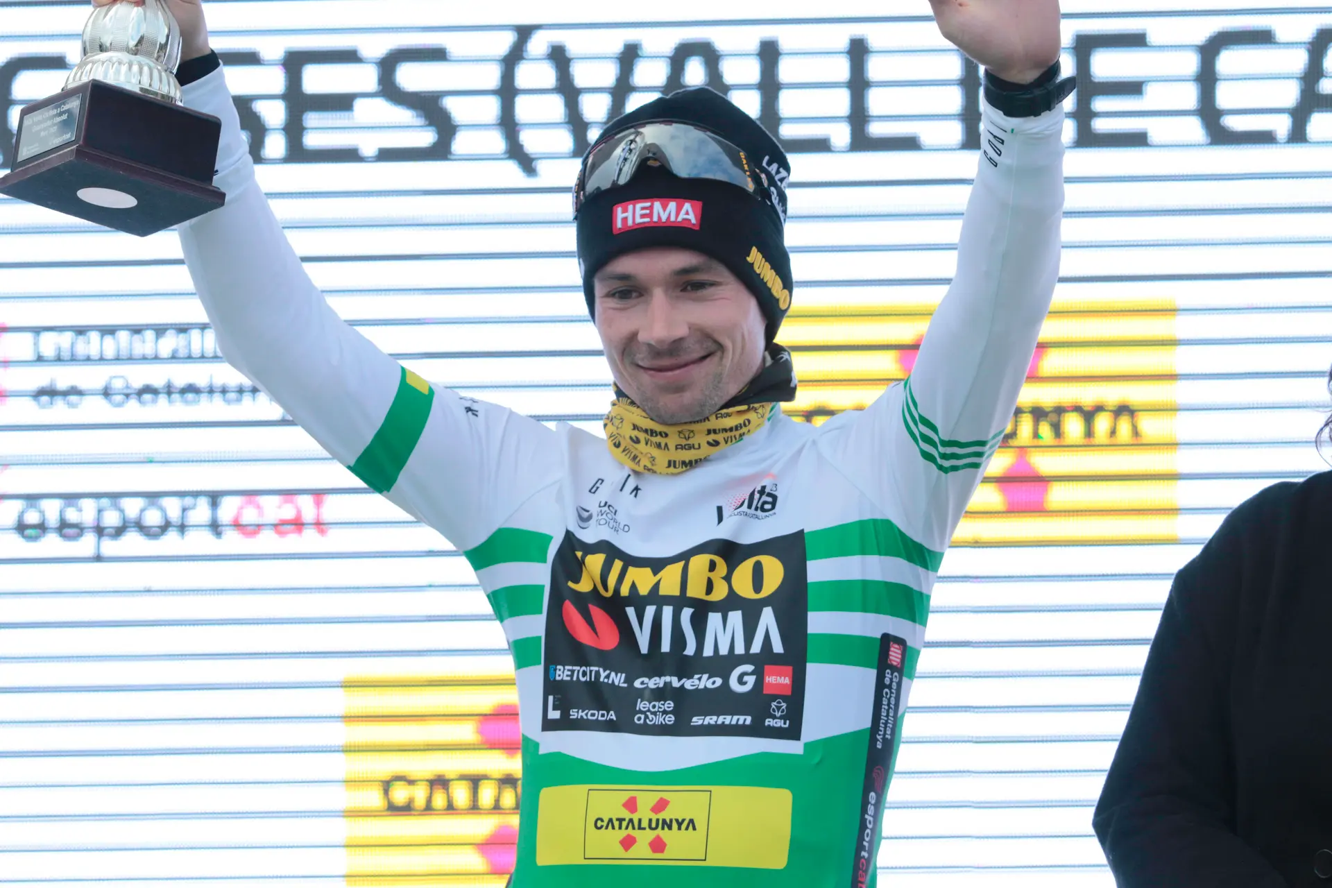 Primoz Roglic, tras ganar la Volta a Catalunya: "Han sido días locos, muy duros"