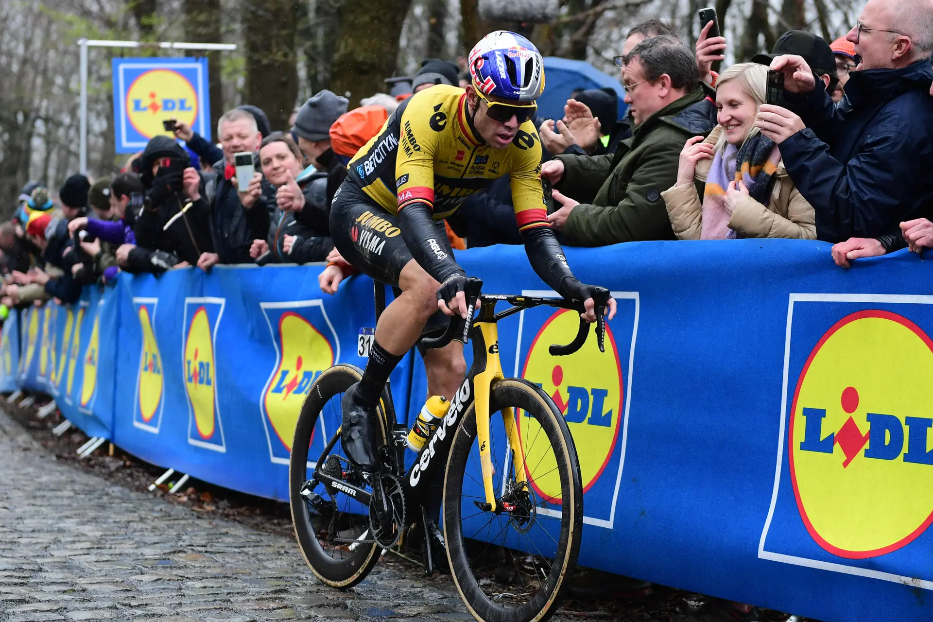 Wout van Aert, decepcionado por no haberles brindado un podio a sus compañeros del Jumbo-Visma: "Lo merecían"