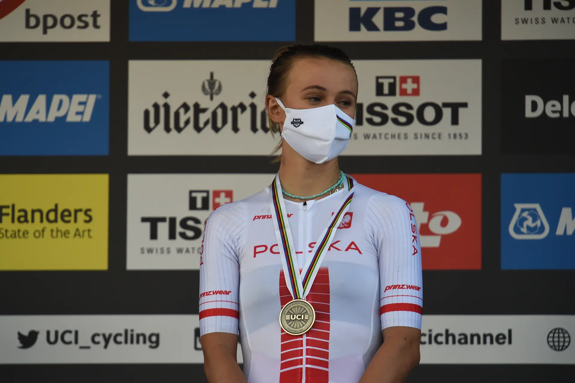 Katarzyna Niewiadoma, feliz por su primera victoria en años en el Mundial de Gravel: "Es muy especial ganar aquí"