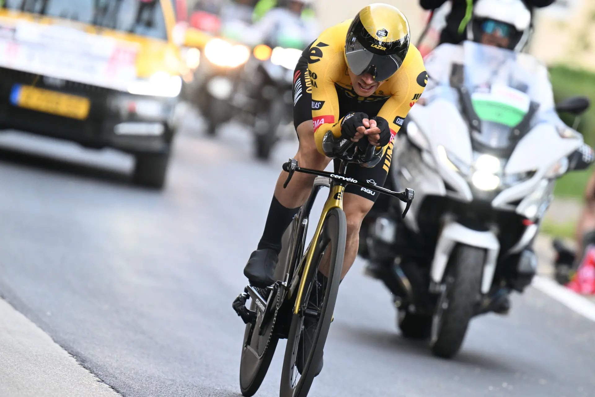 Roglic, de menos a más en la crono: "Empiezo un poco lento y termino mejor"