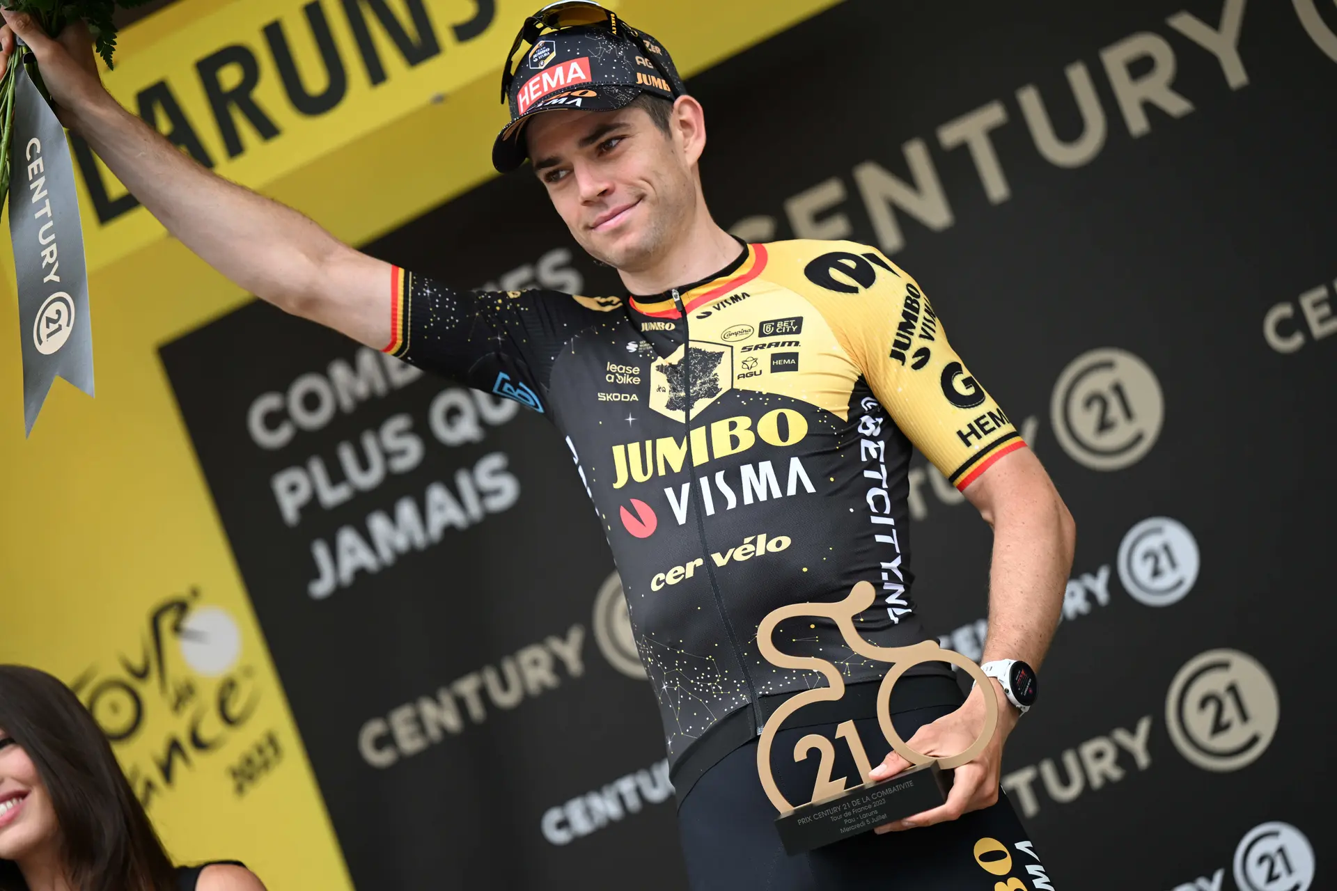 Wout van Aert abandona el Tour de Francia para marcharse con su mujer, que pronto dará a luz