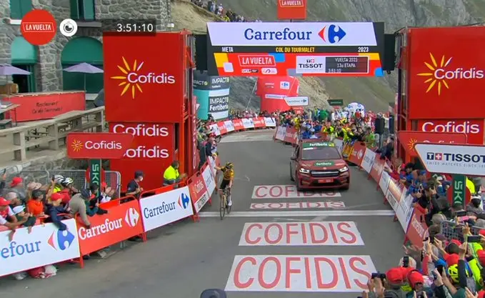VÍDEO: Vingegaard, Kuss y Roglic logran el triplete para Jumbo-Visma en la 13ª etapa de La Vuelta