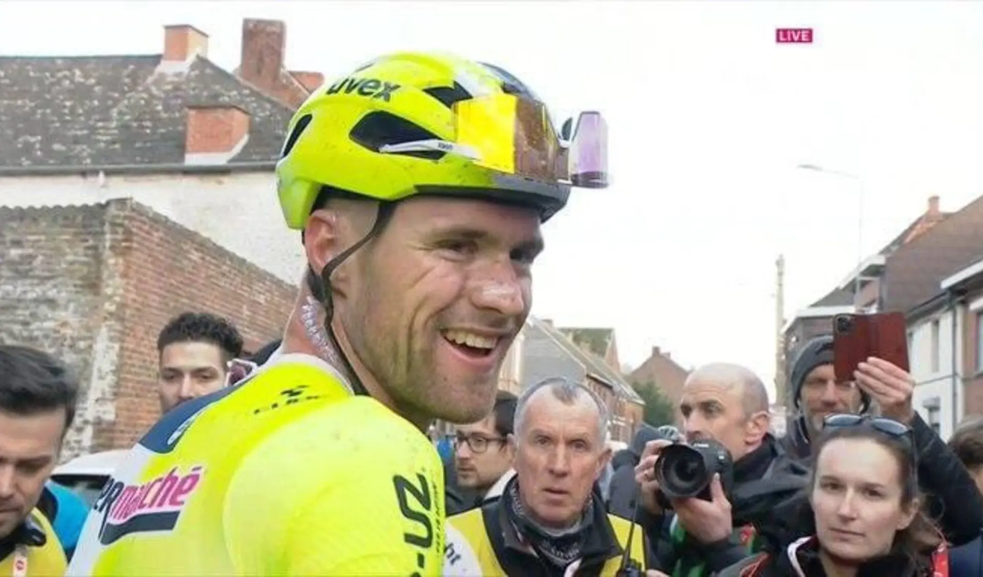 Laurenz Rex, aliviado después de ganar con una foto-finish Le Samyn 2024: "Celebré demasiado pronto"