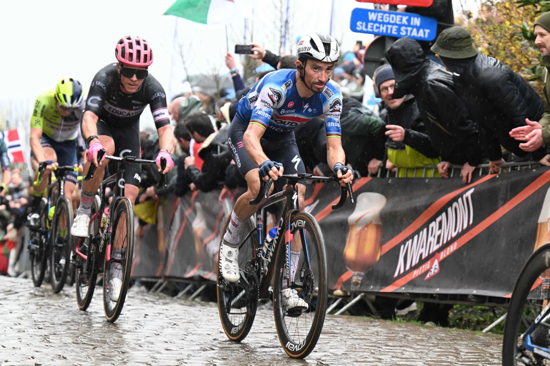 La locura de Julian Alaphilippe: Corrió con una fractura en la pierna para que nadie pensase que estaba poniendo excusas