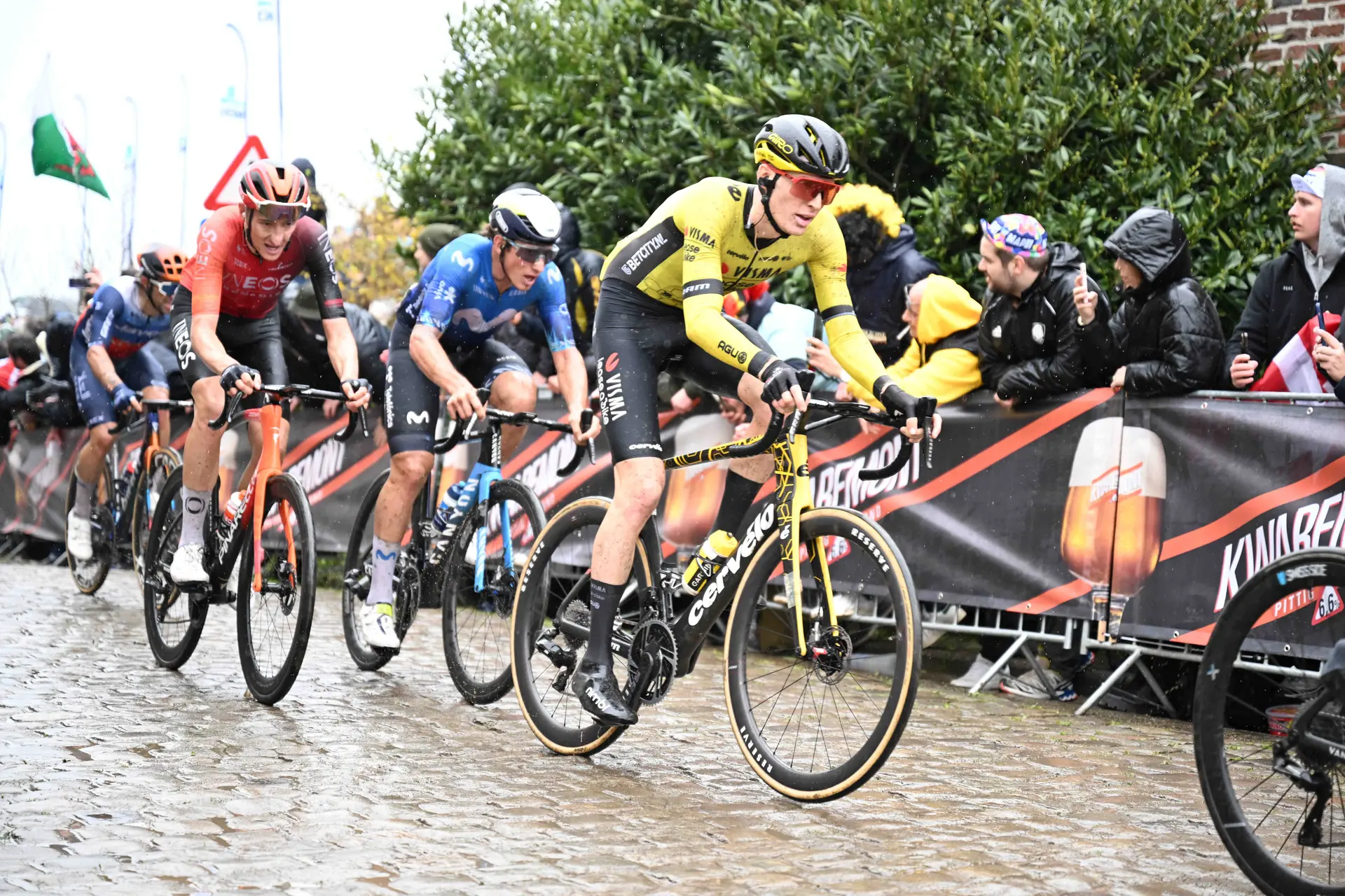 Matteo Jorgenson, tras su explosión en el Tour de Flandes: "Seguí a Mathieu van der Poel, pero se me apagaron las luces