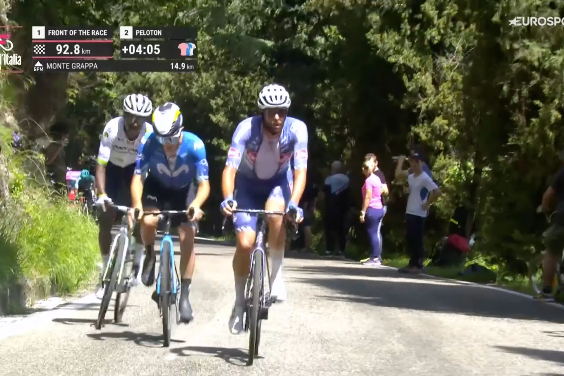 EN DIRECTO | Etapa 20 Giro de Italia 2024: Pelayo Sánchez, cabeza de carrera en el Monte Grappa