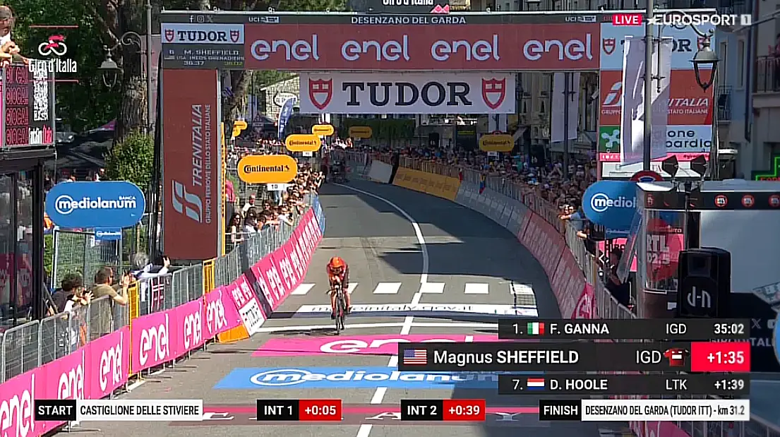 Parte médico y bajas del Giro de Italia 2024 | Actualización Etapa 14: Magnus Sheffield se fue al suelo cuando estaba peleando por la victoria