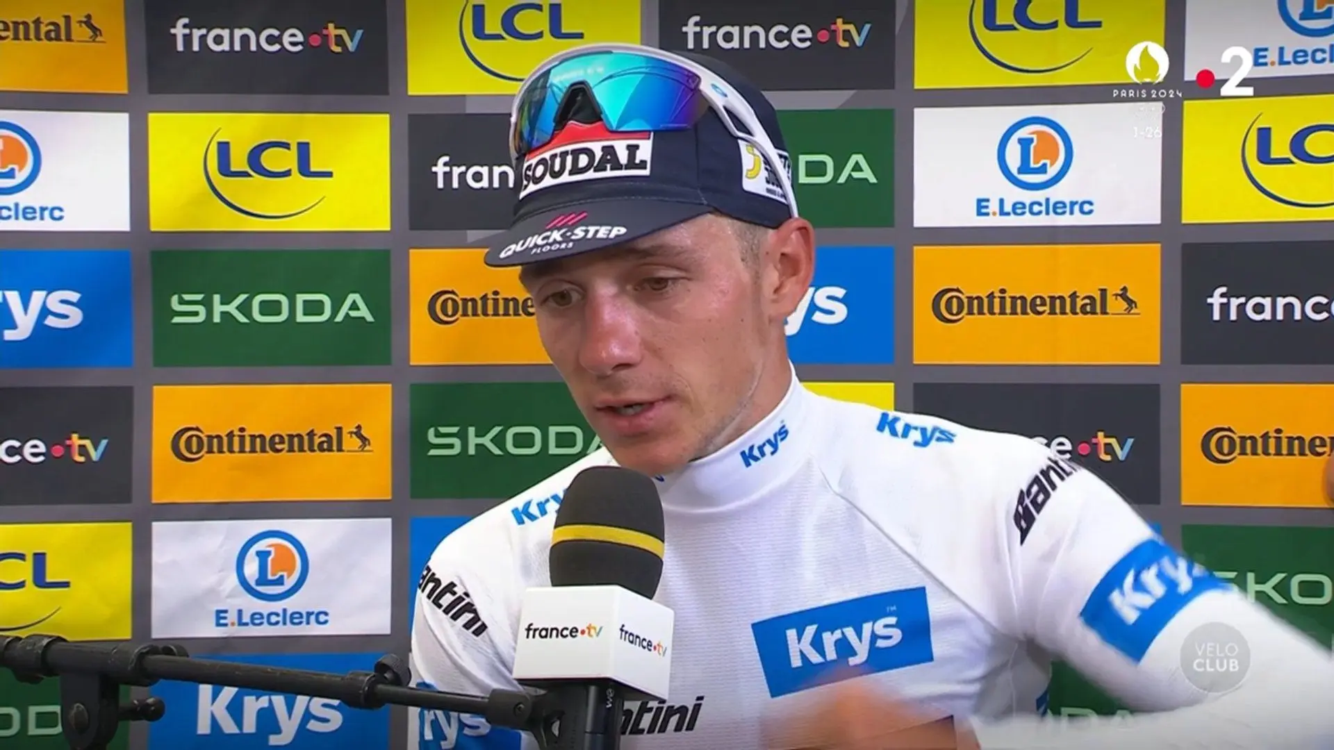 Remco Evenepoel se pone 2º en la general del Tour de Francia: "Me siento un poco como Tadej Pogacar"