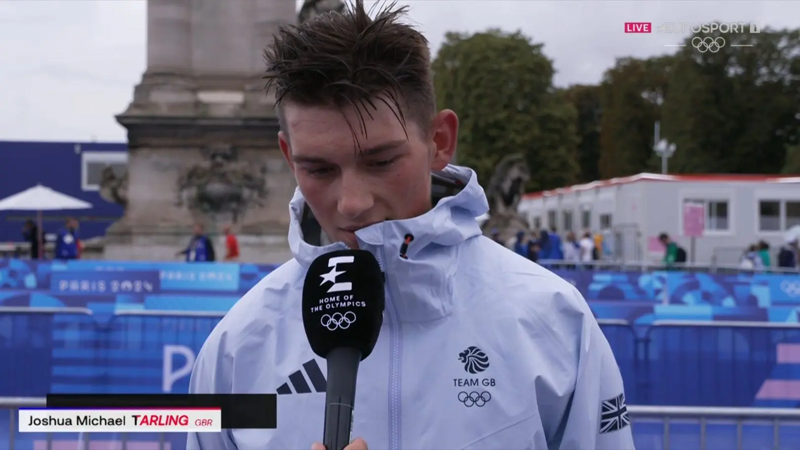 Joshua Tarling, 2 segundos fuera de las medallas por un pinchazo en la crono: "Una gran decepción, pero no puedo hacer nada"