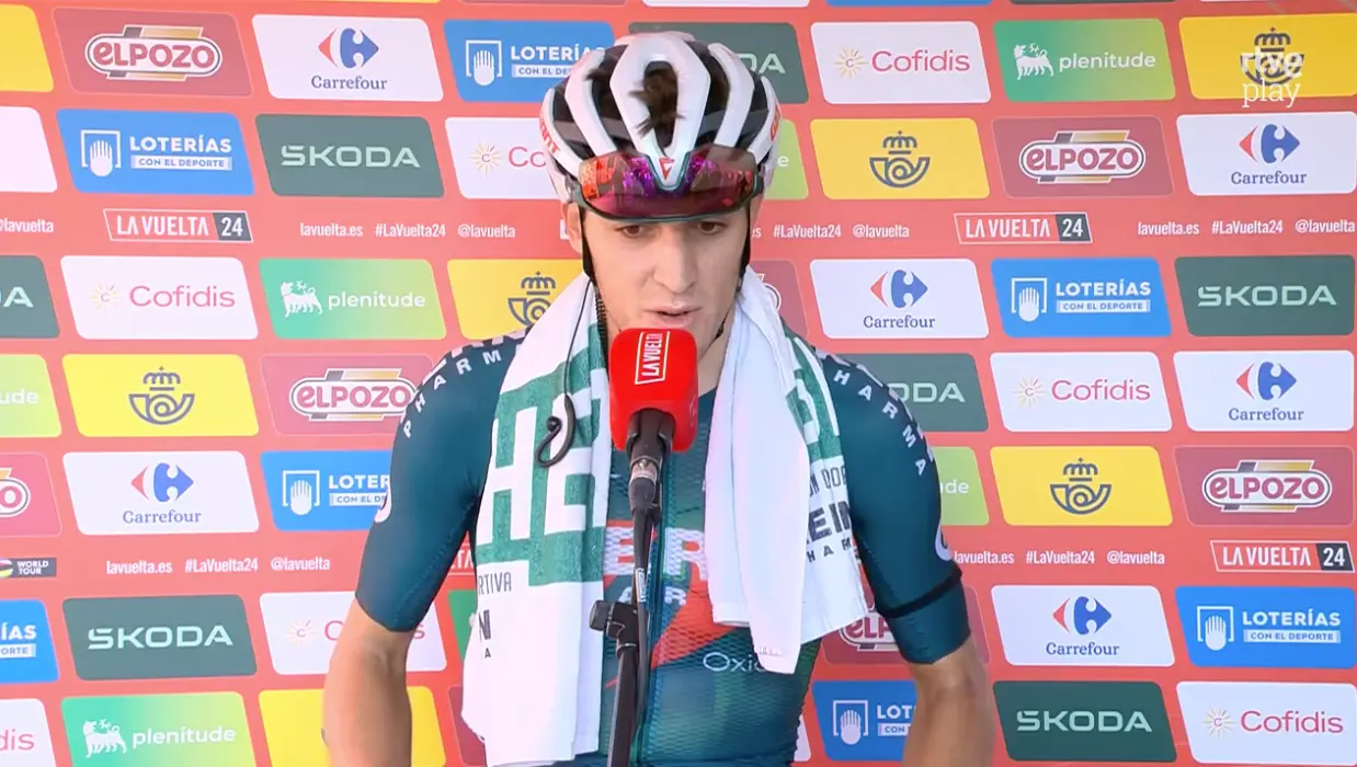 Pablo Castrillo dedica su triunfo en la Vuelta a España al fallecido Manolo Azcona: "He pensado en él toda la etapa"