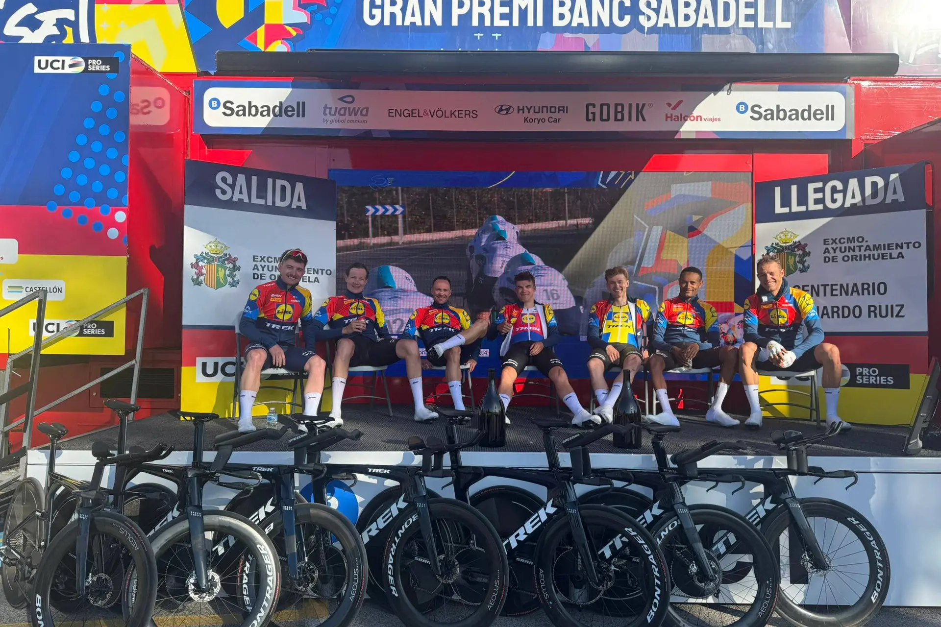 Lidl-Trek arrasa en la crono inaugural por equipos de la Volta a la Comunitat Valenciana y Movistar Team termina 6º