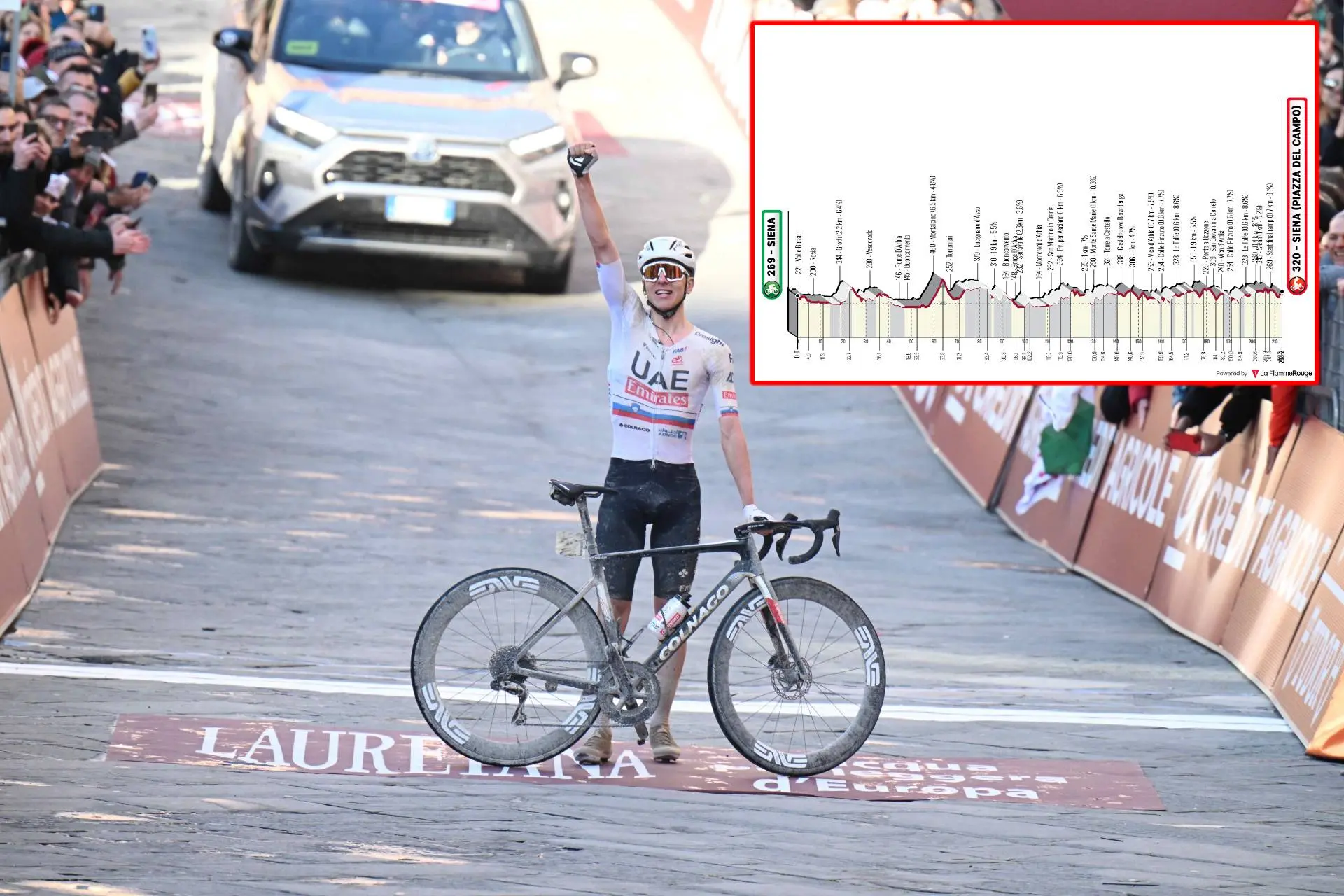 PREVIA | Strade Bianche 2025: ¿Alguien podrá con Tadej Pogacar?