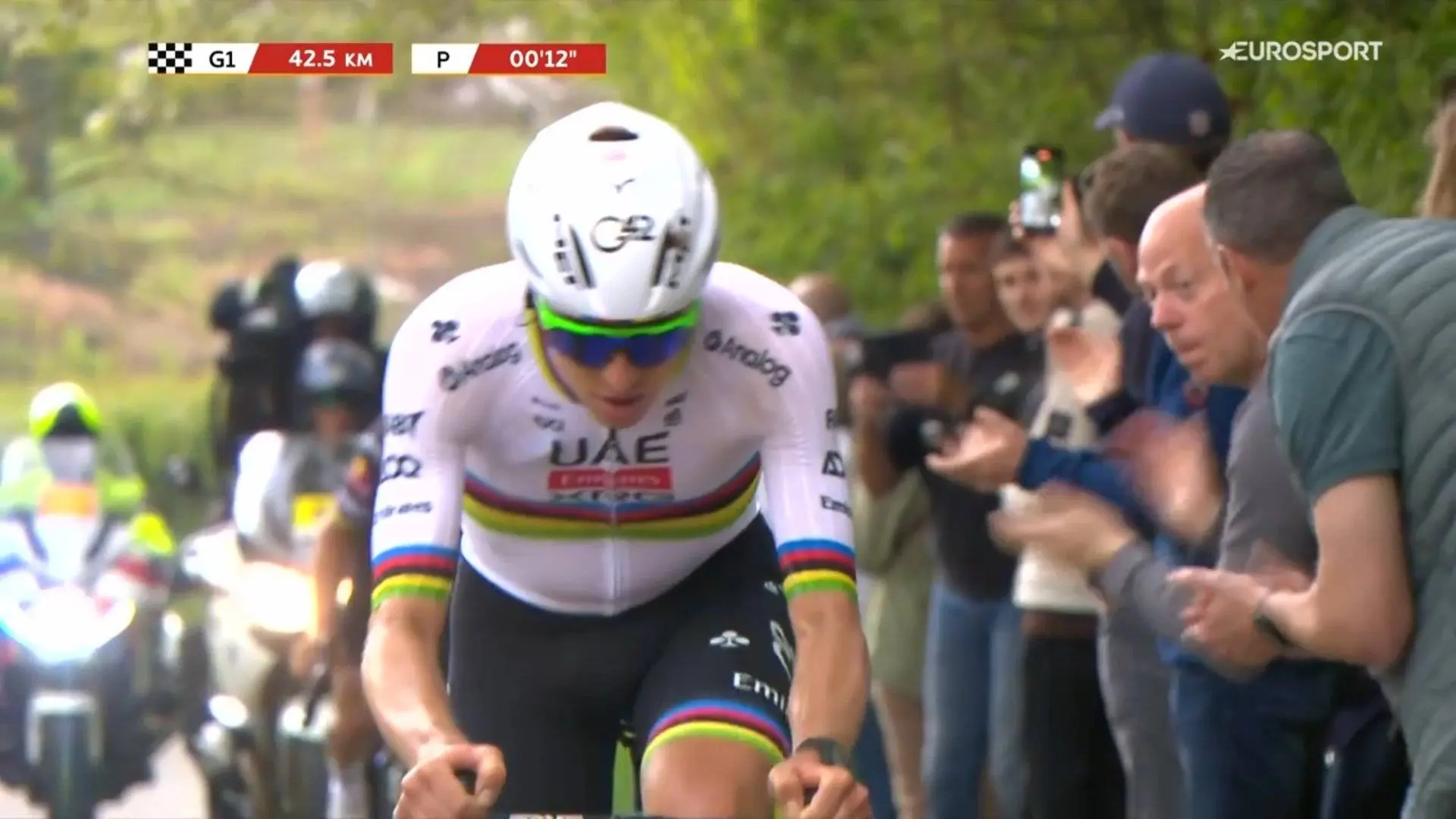 VÍDEO: Así atacó Tadej Pogacar en la Amstel Gold Race a 42 km de meta