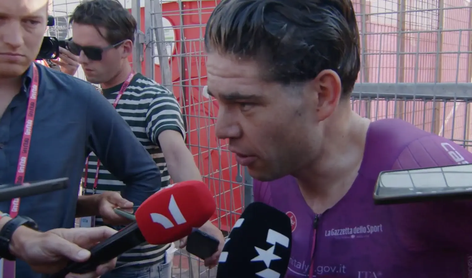 Wout van Aert, tras una horrible crono en el Giro de Italia: "No podía sentir la potencia"