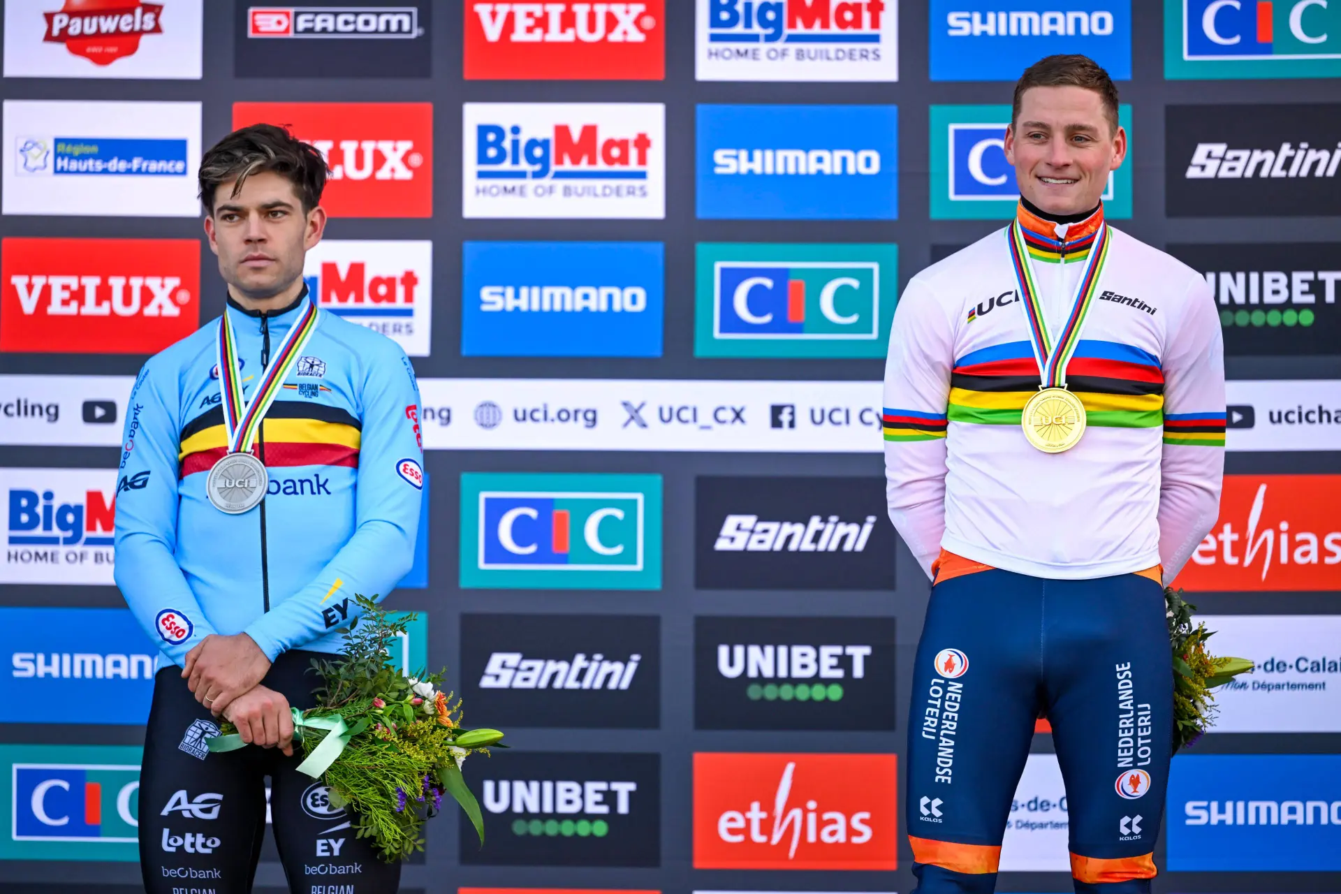 Las 5 carreras de ciclocross en las que Mathieu van der Poel y Wout van Aert se enfrentarán en 2025-2026