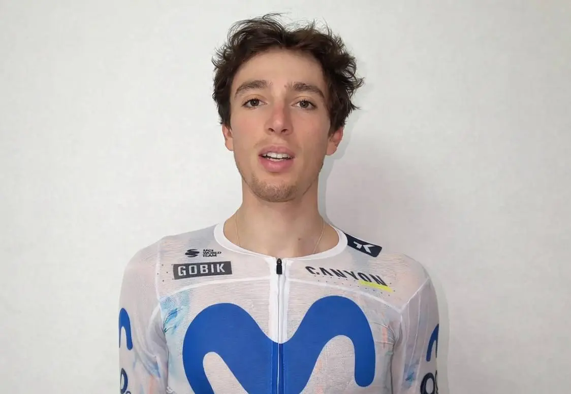 Pavel Novak, en un vídeo compartido por Movistar Team antes del Tour Down Under