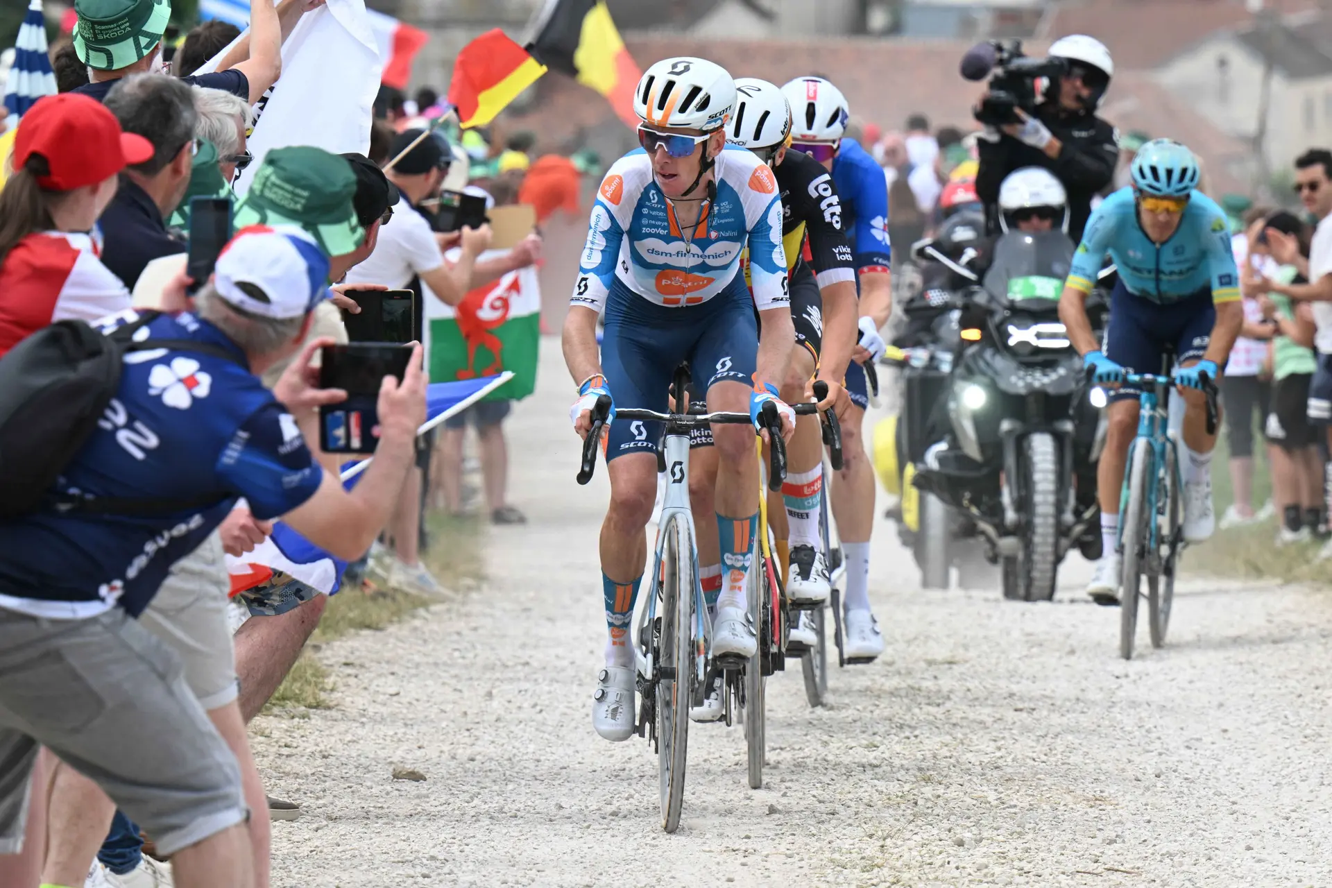 Romain Bardet, en la Strade Bianche en 2025