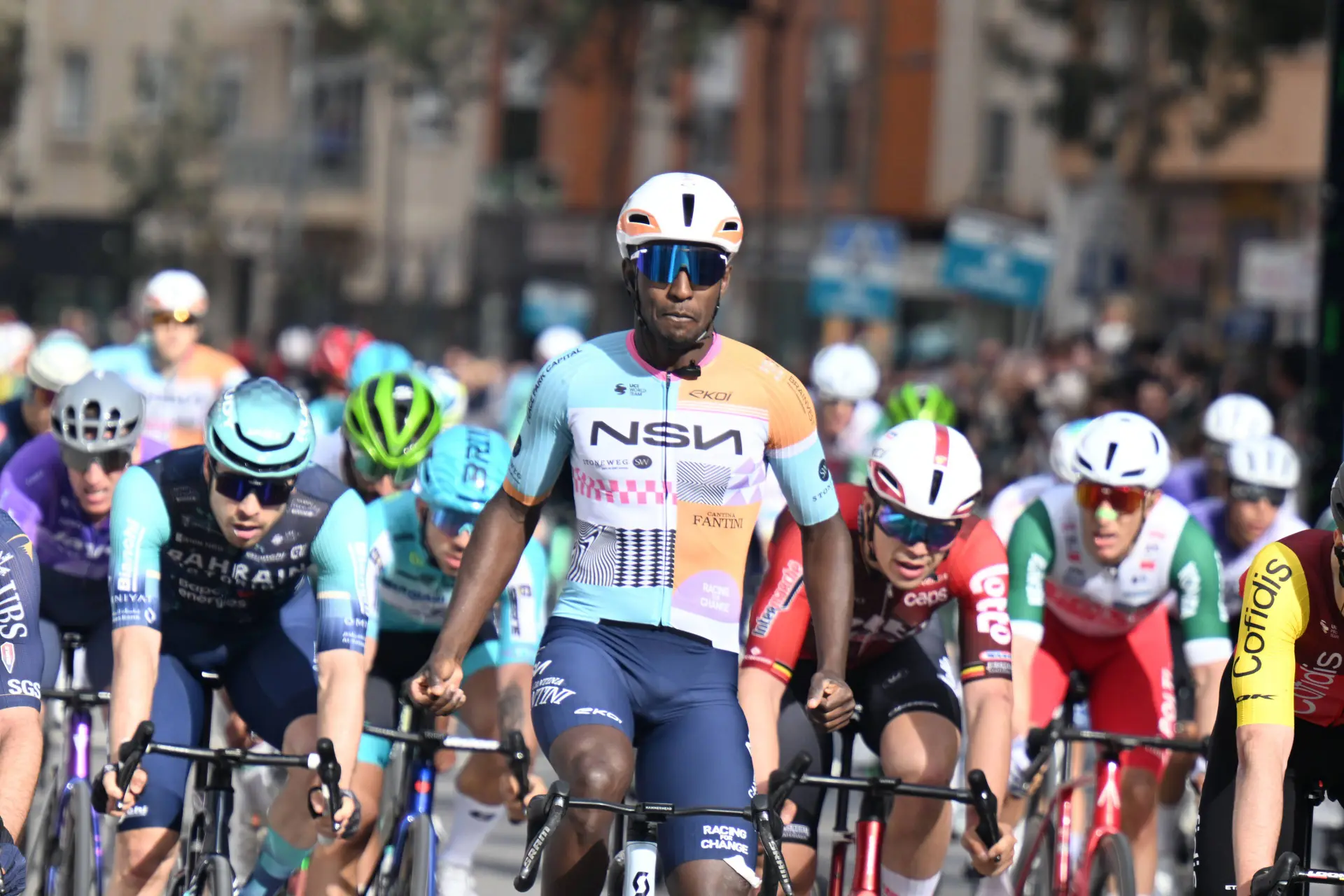 Biniam Girmay, estrella del NSN Cycling Team.