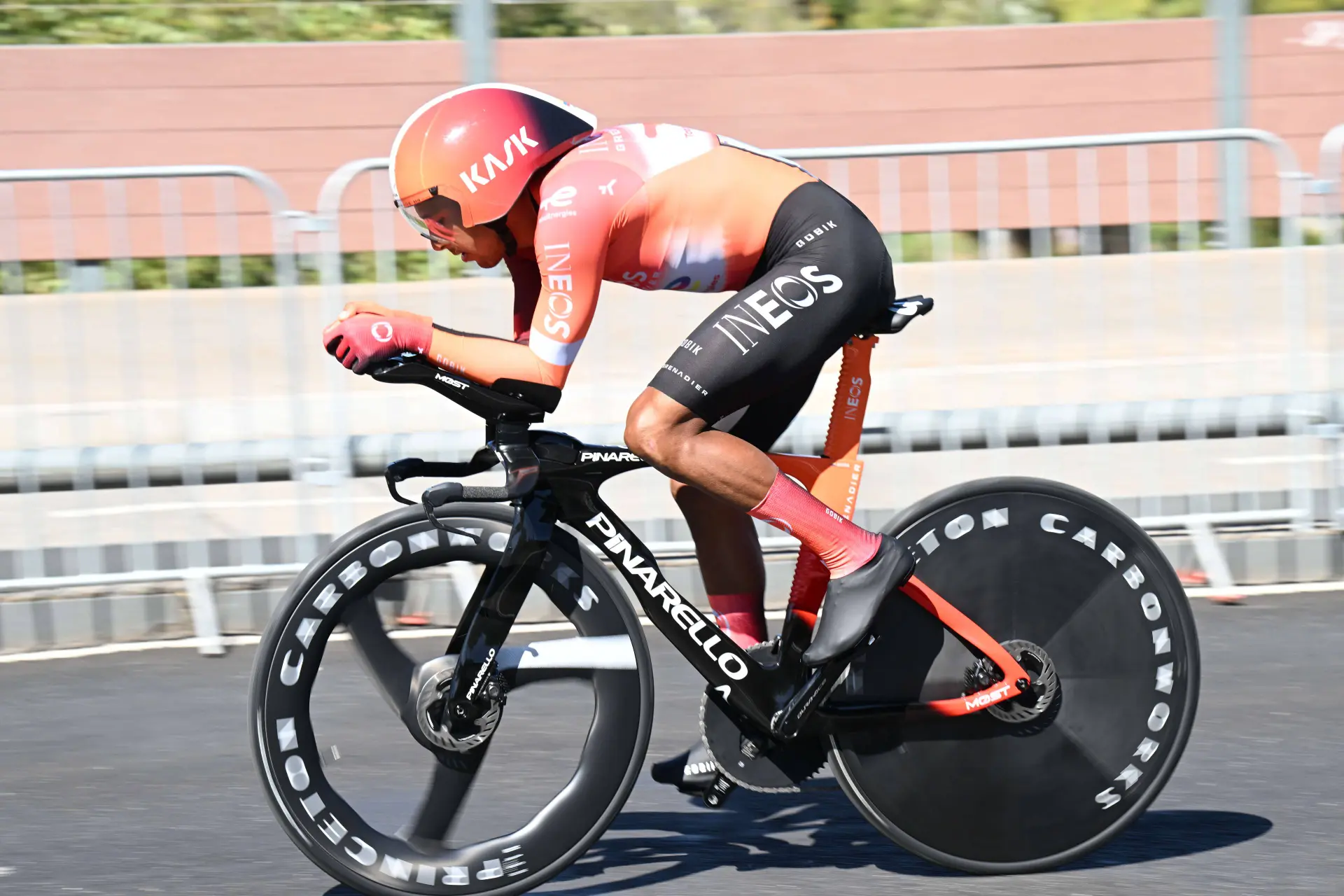 Brandon Rivera, ciclista de INEOS, en la Vuelta a España