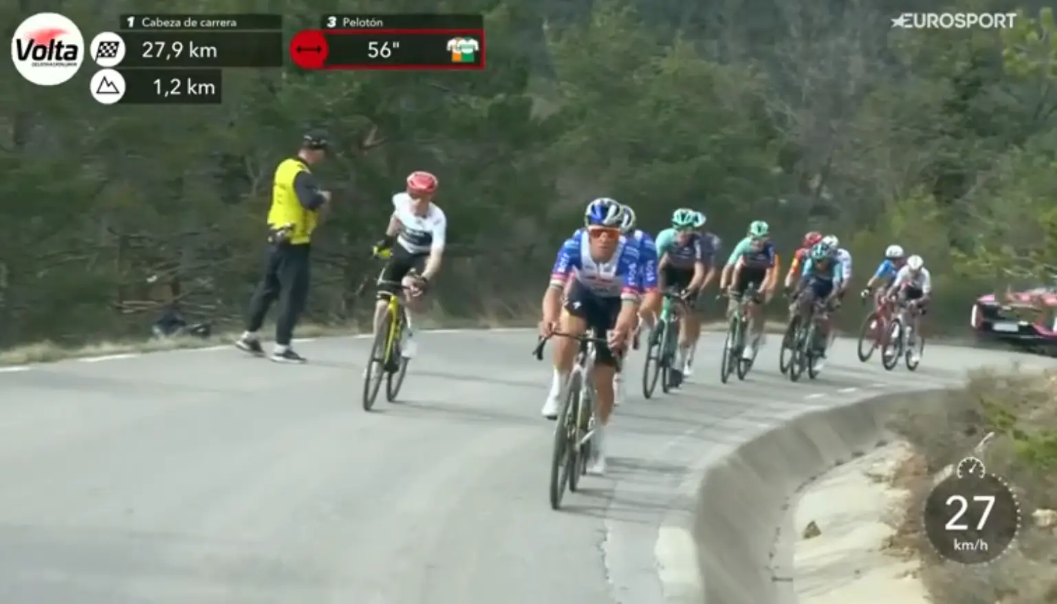 "Hice buen trabajo para Lipowitz, pero también para mí": Evenepoel se reivindica como hombre de equipo en la etapa reina de la Volta