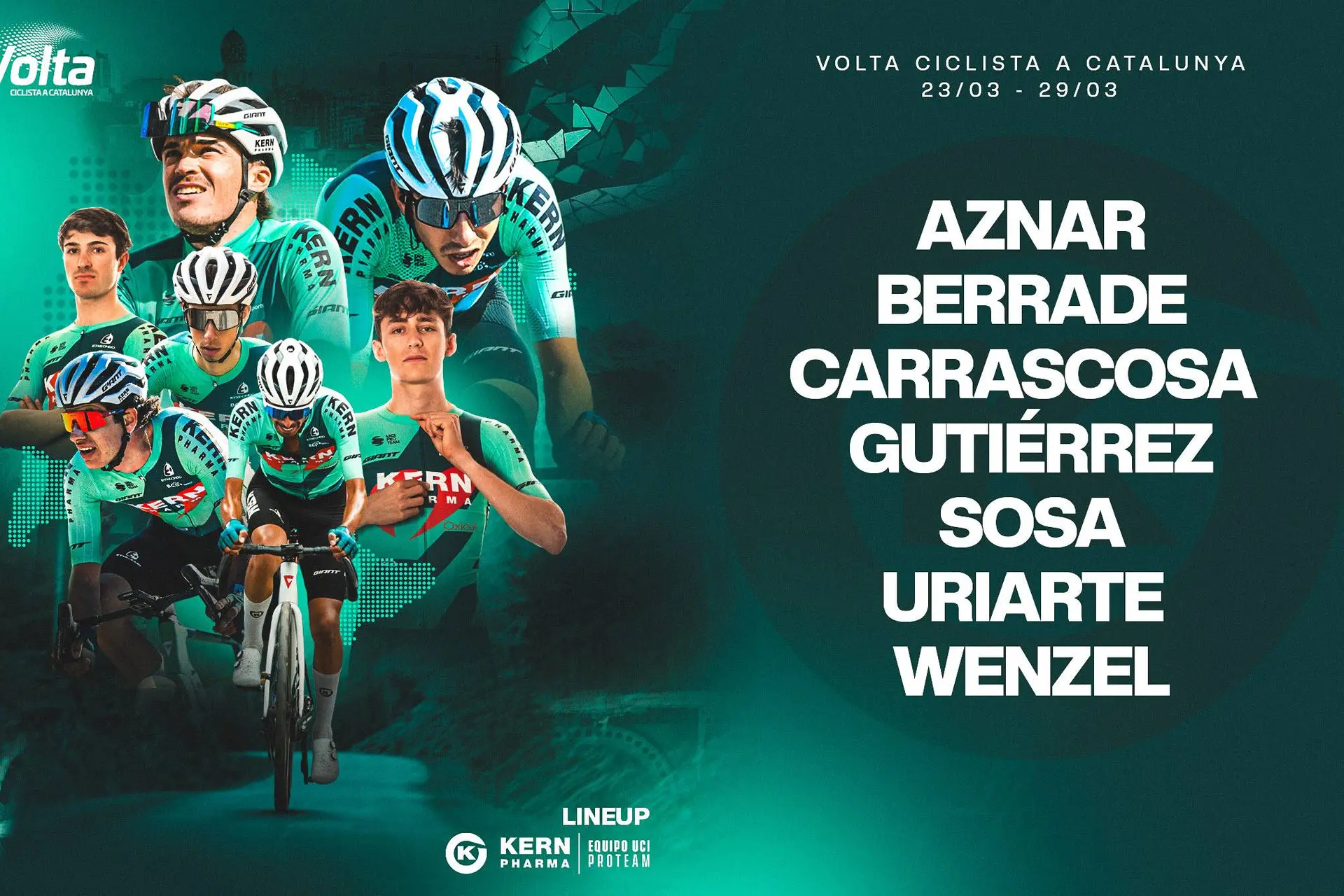 El potente Equipo Kern Pharma para la Volta a Catalunya 2026