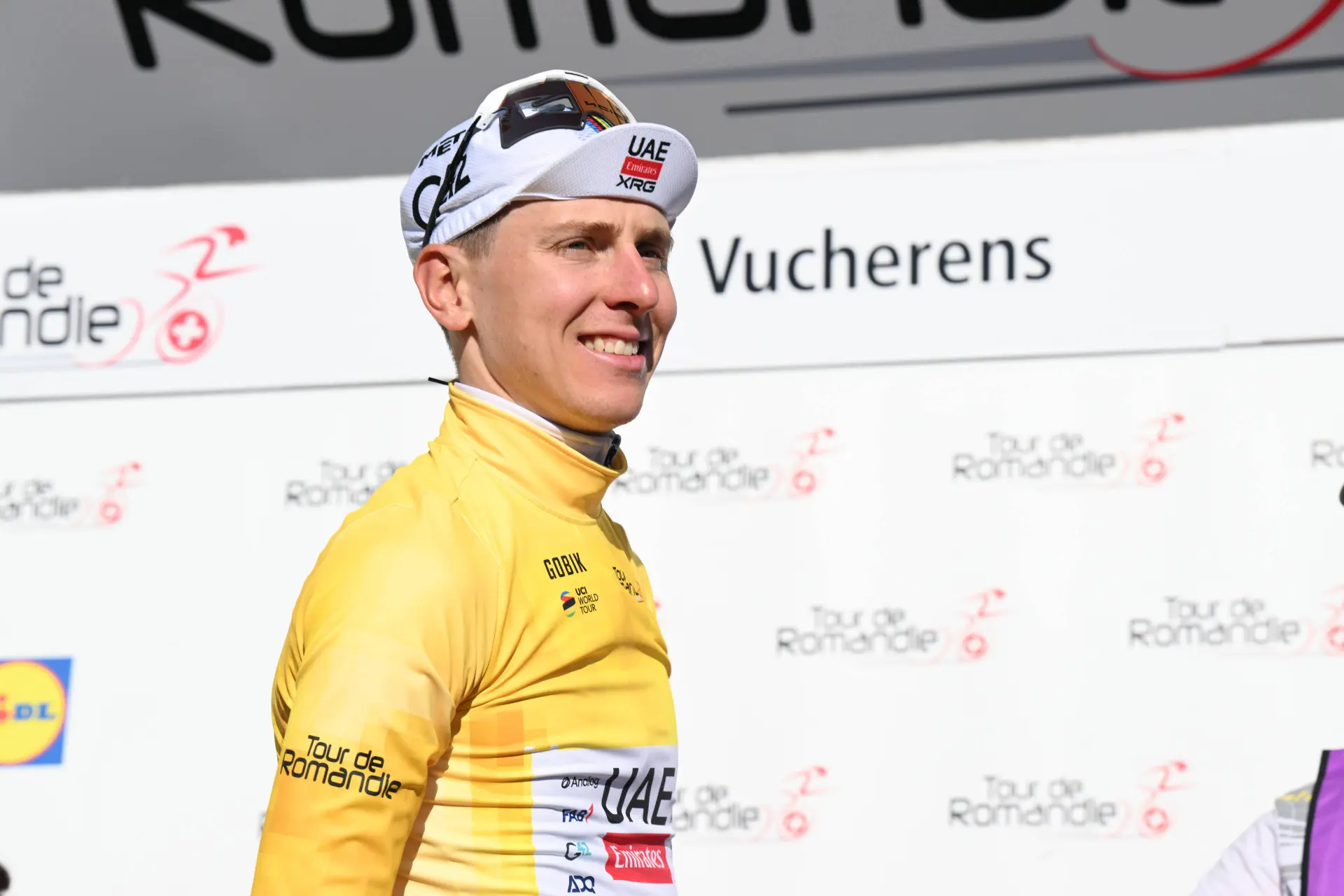 Tadej Pogacar en el Tour de Romandía 2026