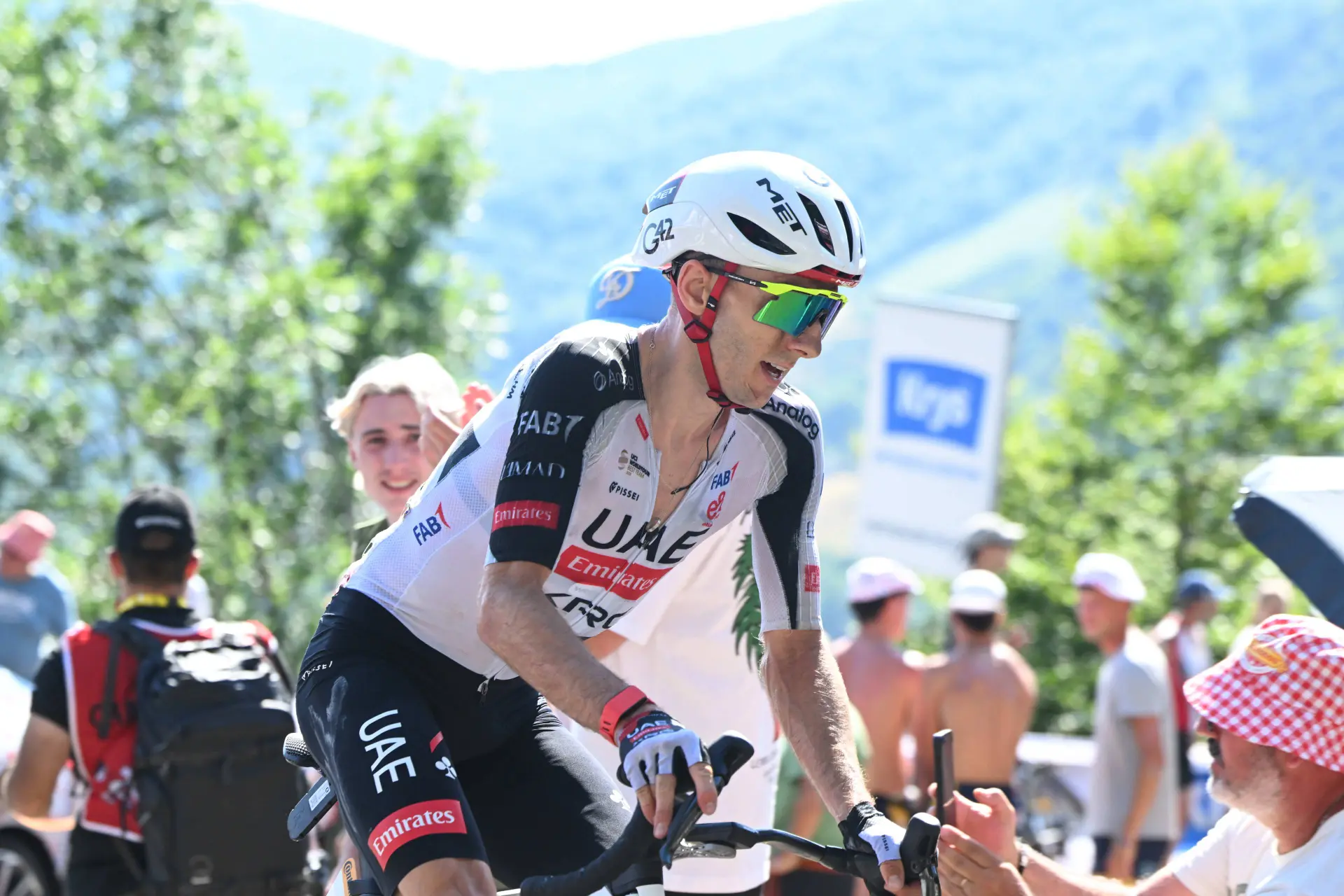 Adam Yates on Stage 10 of the 2026 Tour de France