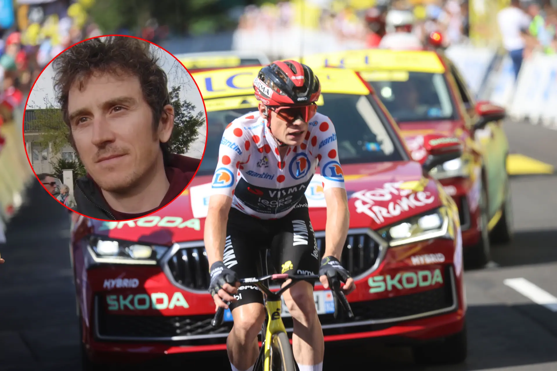 Geraint Thomas and Jonas Vingegaard