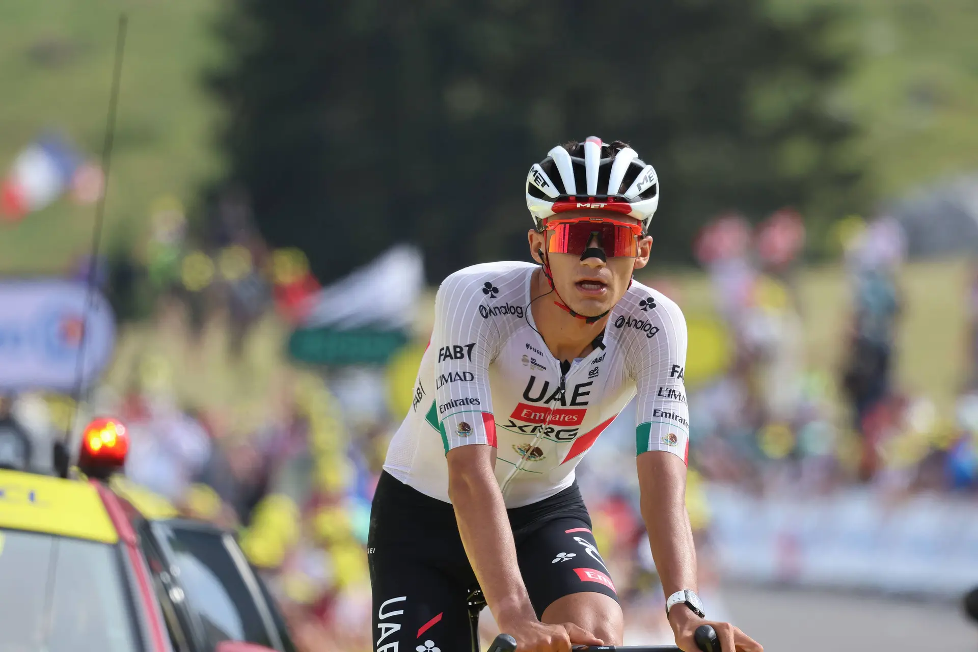 Isaac del Toro, en el Tour de Francia 2026.