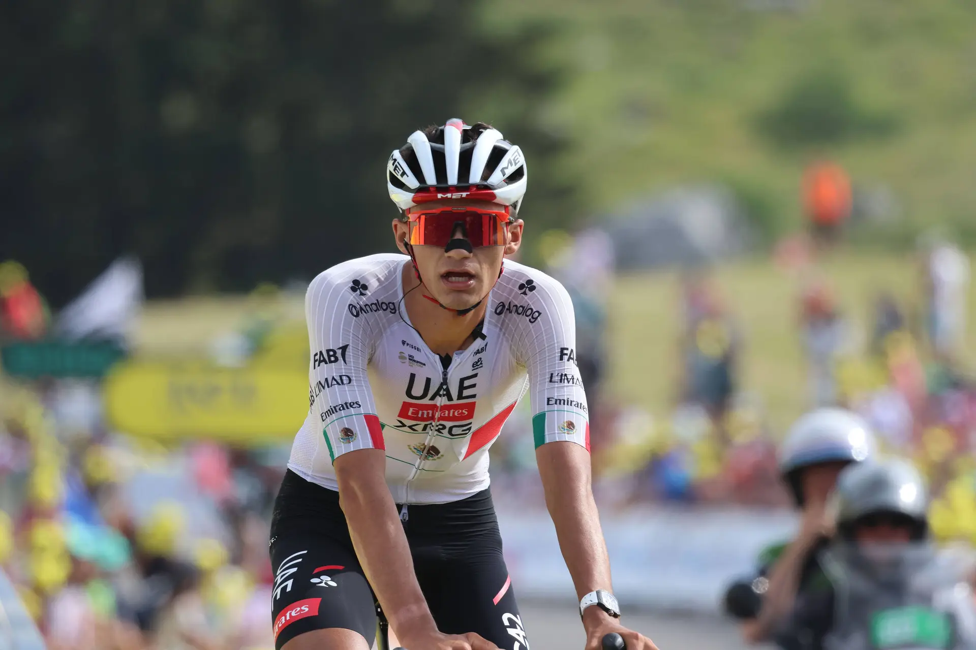 Isaac del Toro, en el Tour de Francia 2026.