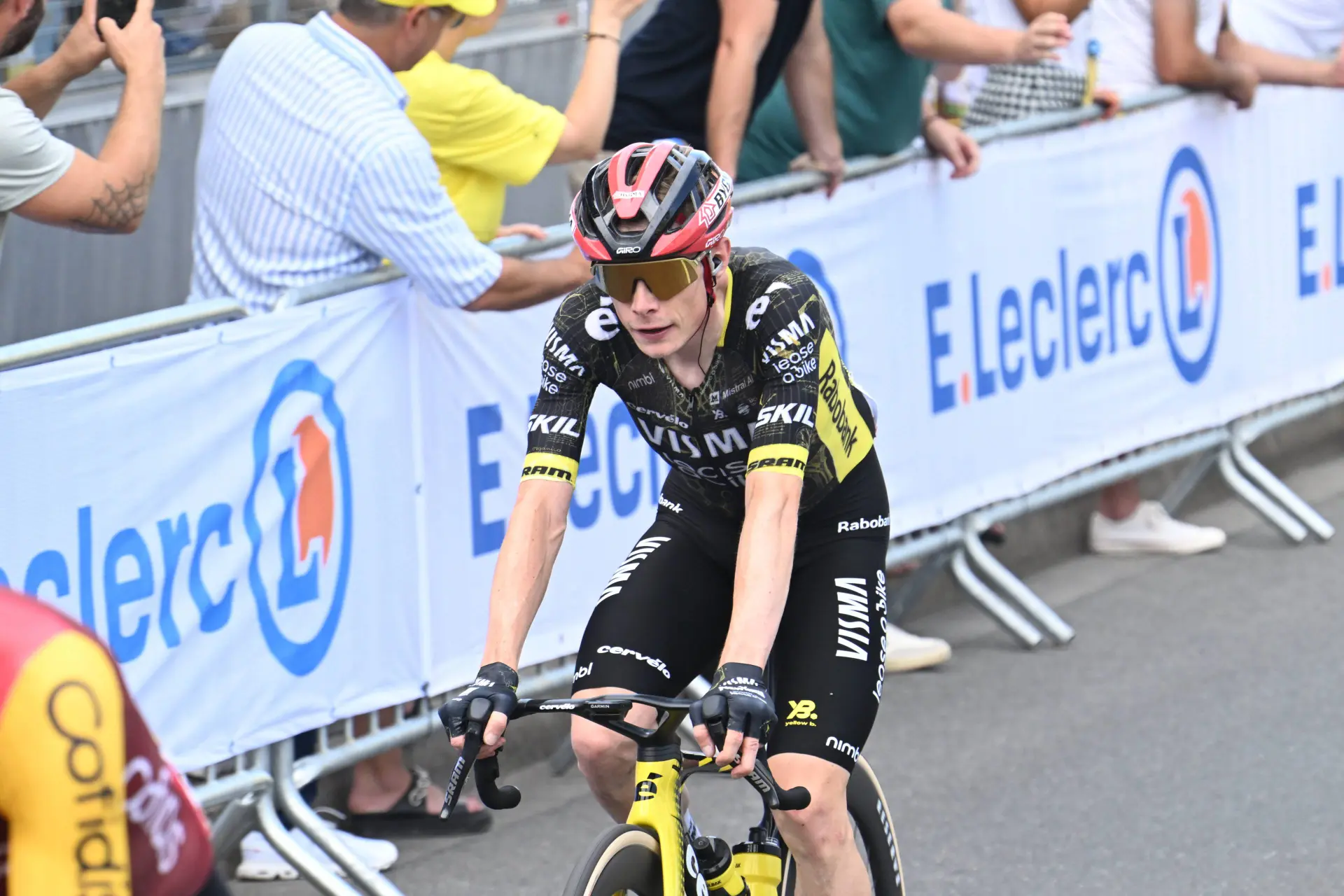 Jonas Vingegaard on stage 5 of the 2026 Tour de France