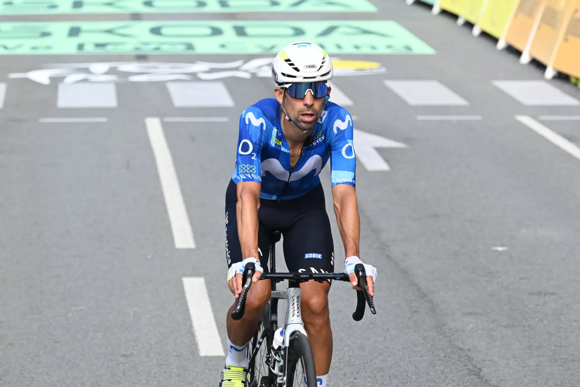 Nelson Oliveira, en el Tour de Francia 2026 con Movistar Team.