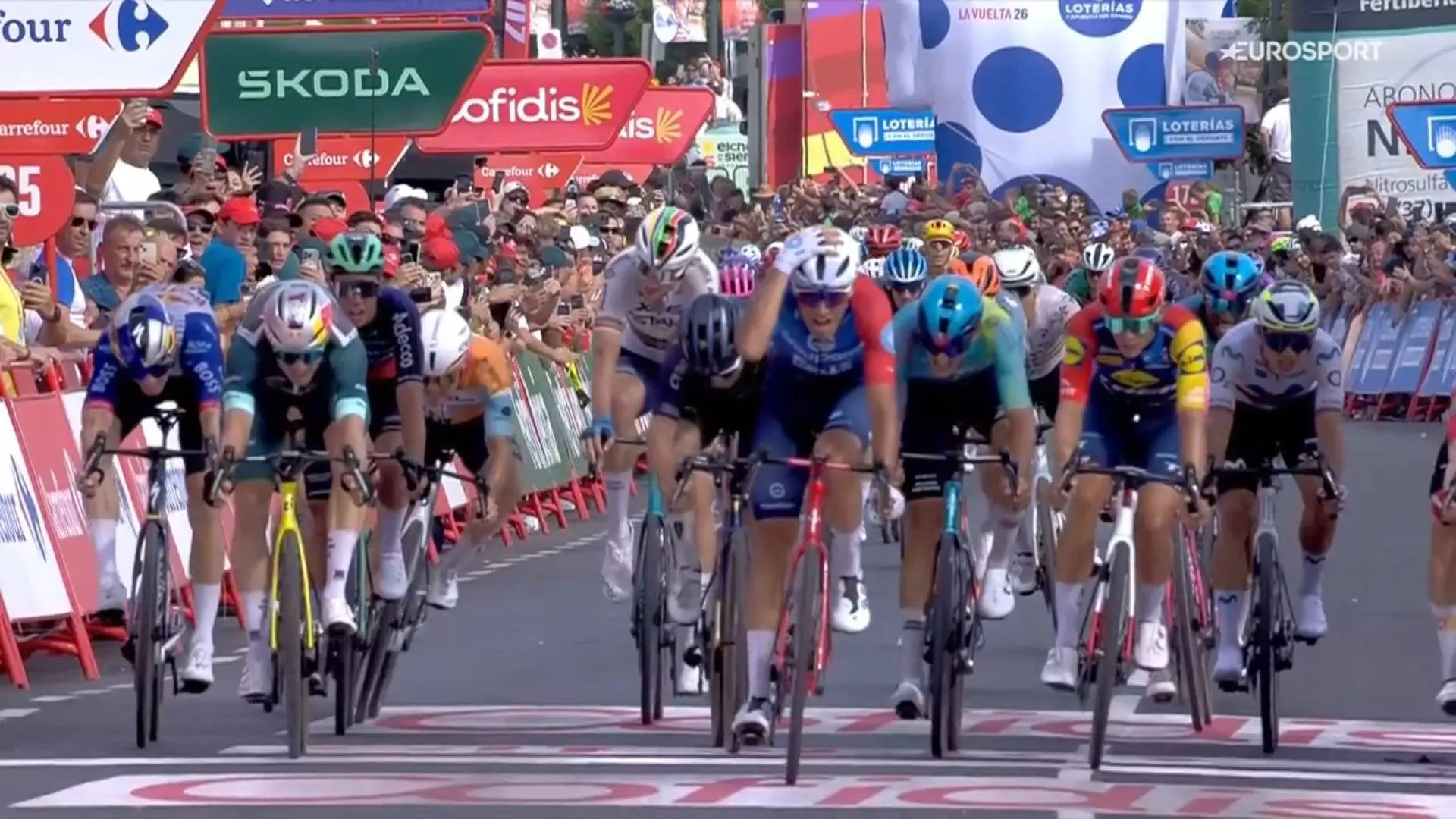 Resultados Vuelta a España Etapa 10: Bastien Tronchon anula la segunda victoria española en la carrera
