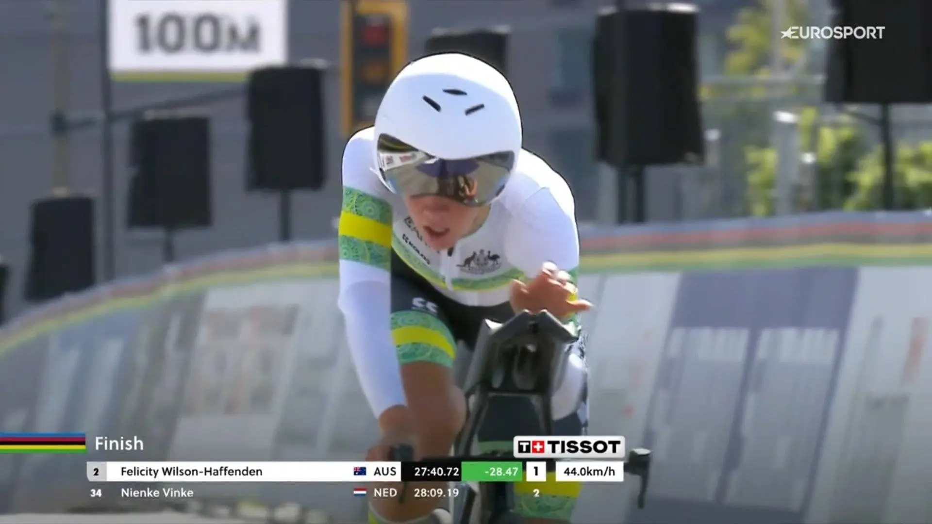 Resultado Mundial Contrarreloj Sub 23 Femenino Montréal 2026: Una intratable Felicity Wilson-Haffenden vence el arcoiris; Paula Ostiz, entre las mejores