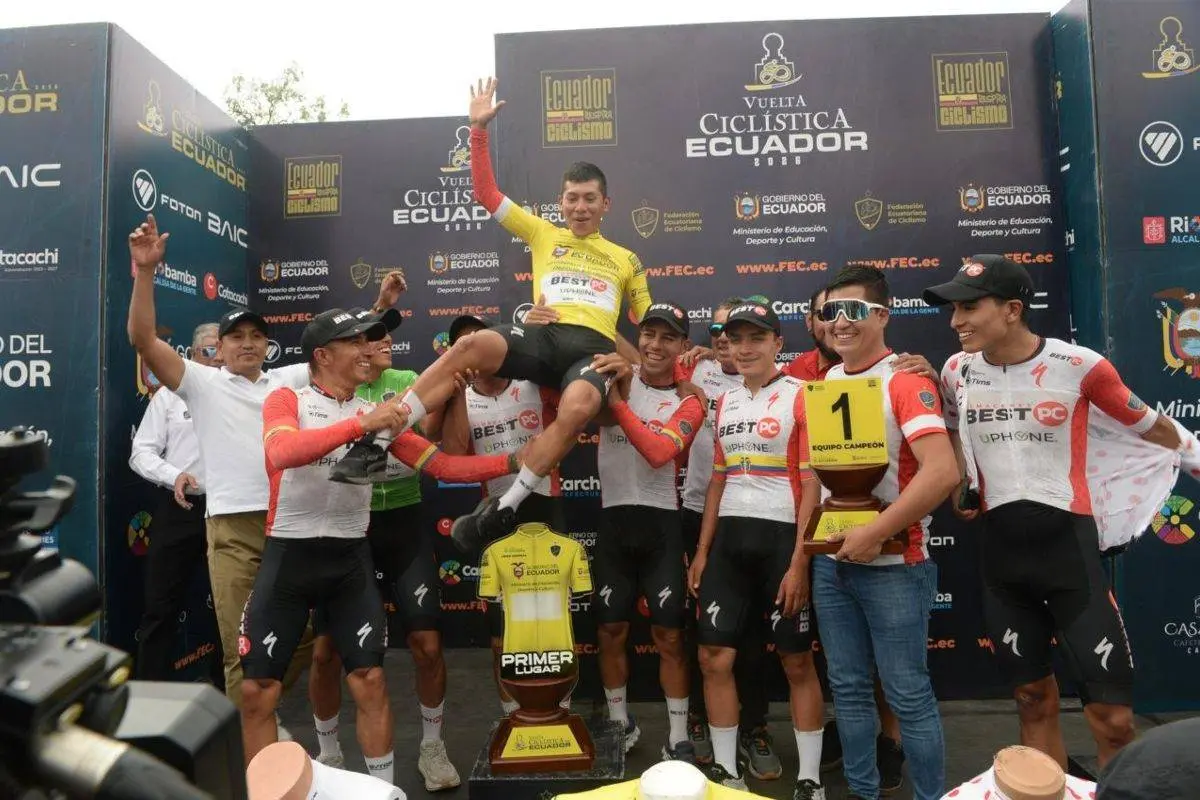 Héctor Álvarez, campeón de la Vuelta a Ecuador 2026 © Federación Ecuatoriana de Ciclismo