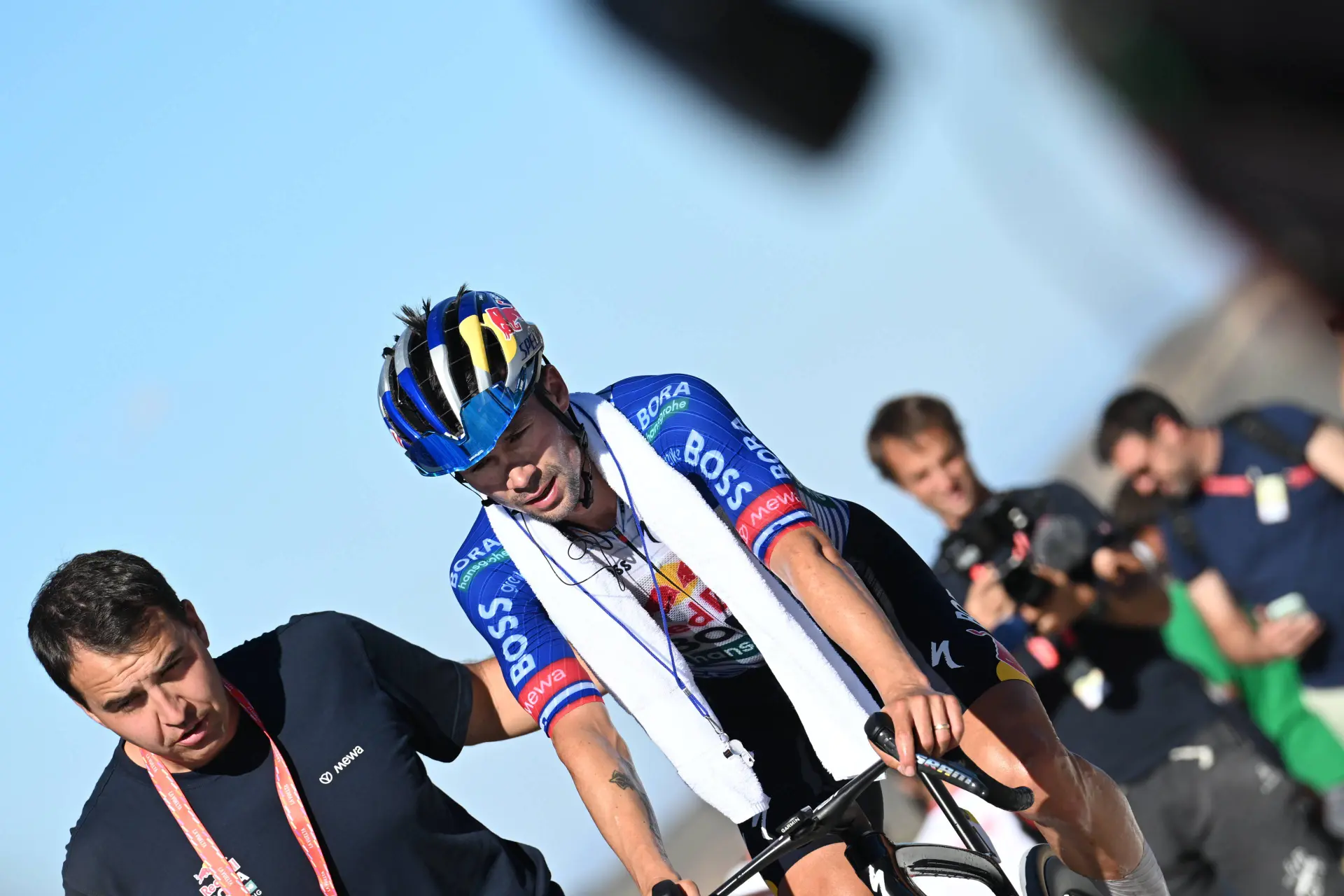 Primoz Roglic on Stage 20 of the 2026 Vuelta a Espana