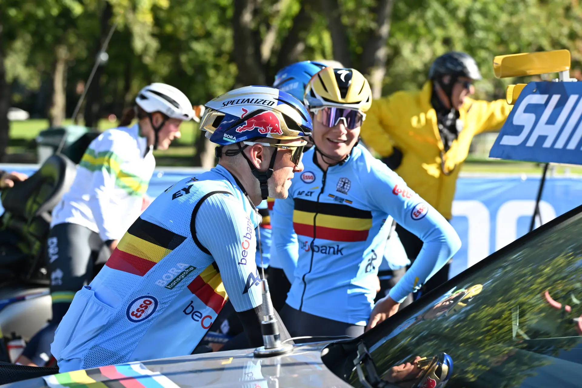 Remco Evenepoel y Lotte Kopecky antes de los Mundiales 2026 en Montreal
