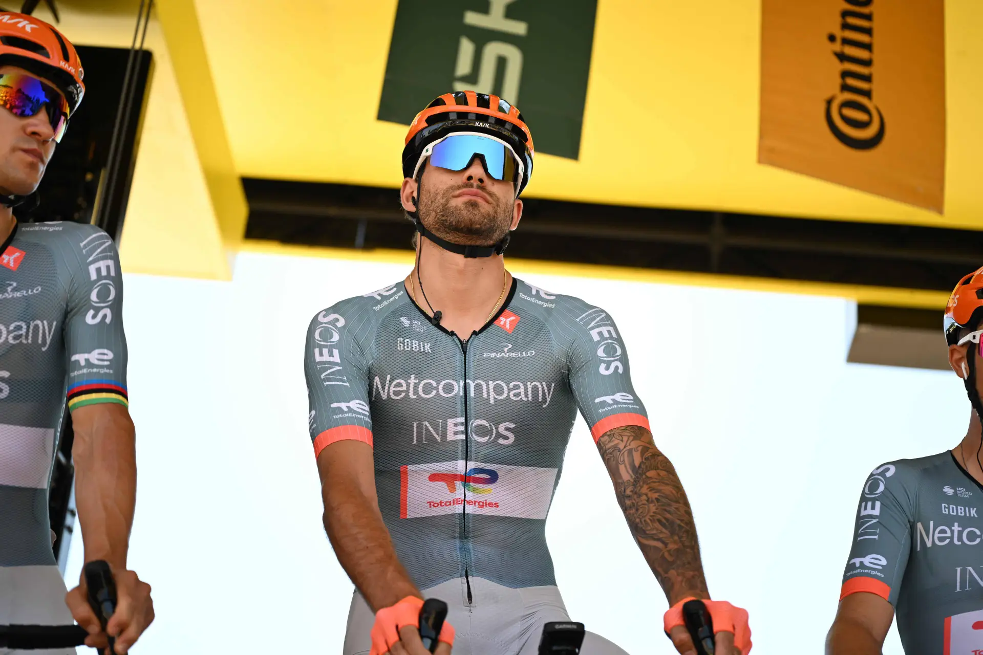 Filippo Ganna en la etapa 2 del Tour de France 2026