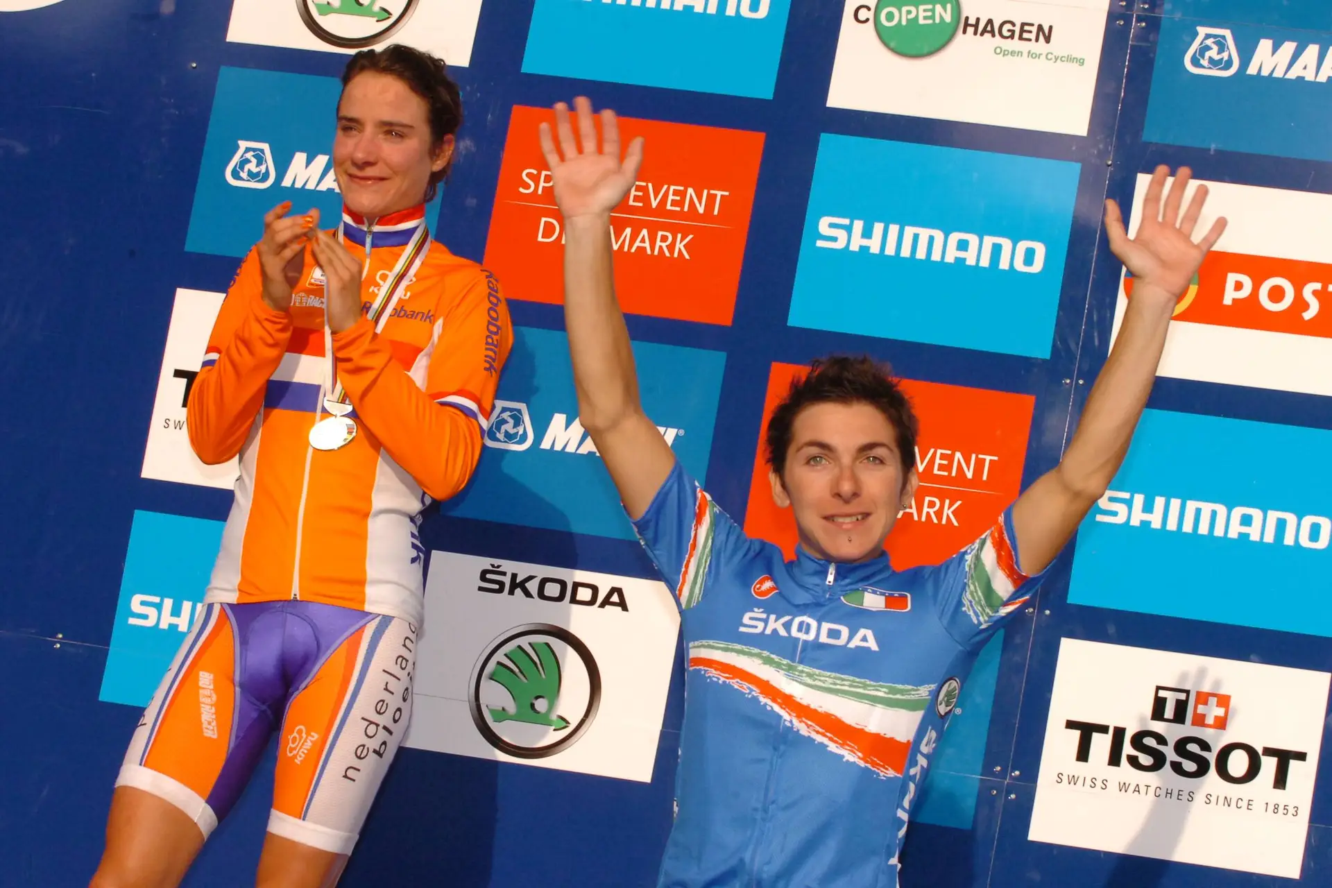 Marianne Vos and Giorgia Bronzini