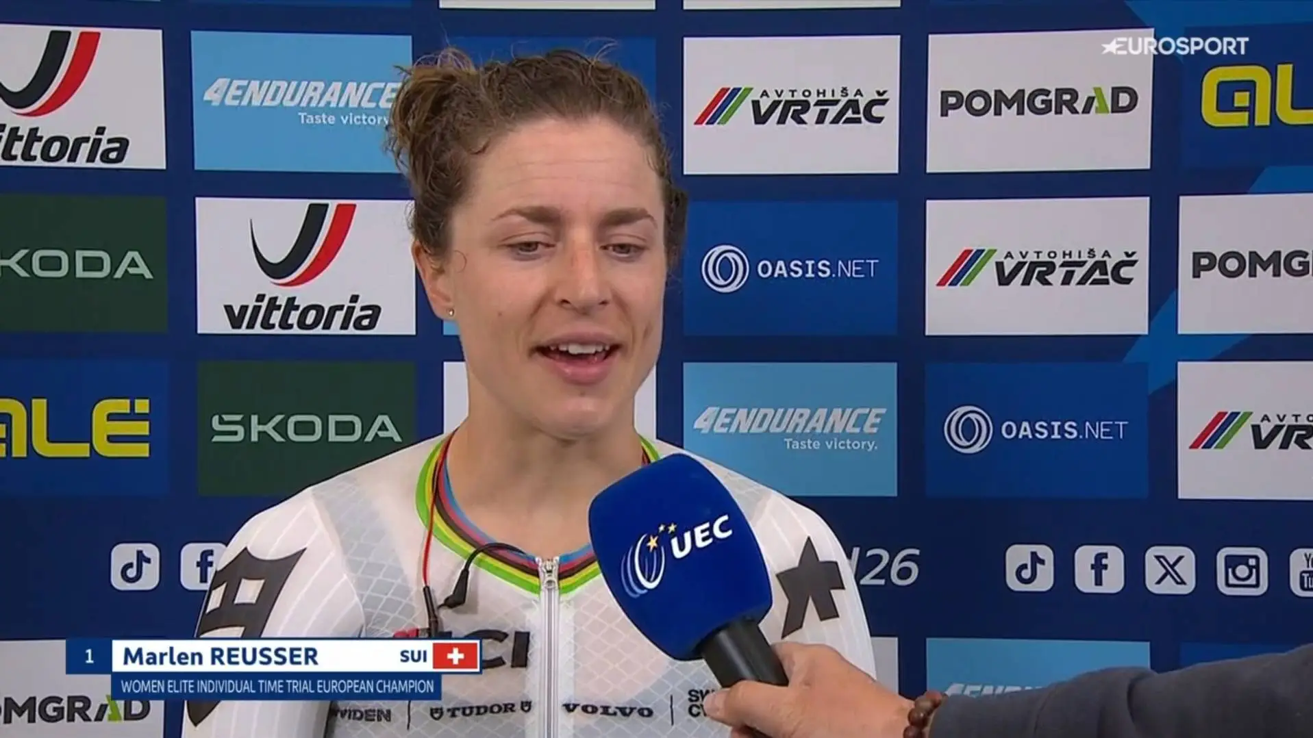 Marlen Reusser gana el Campeonato de Europa Contrarreloj 2026.