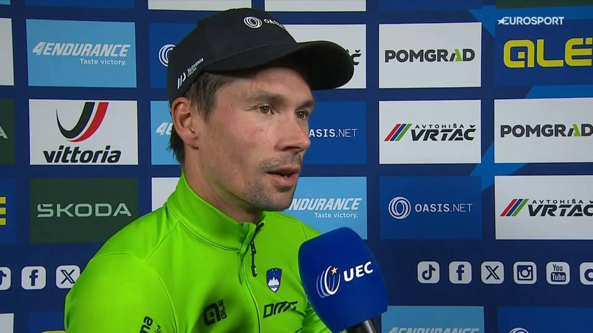 Primoz Roglic, campeón de Europa 2026.